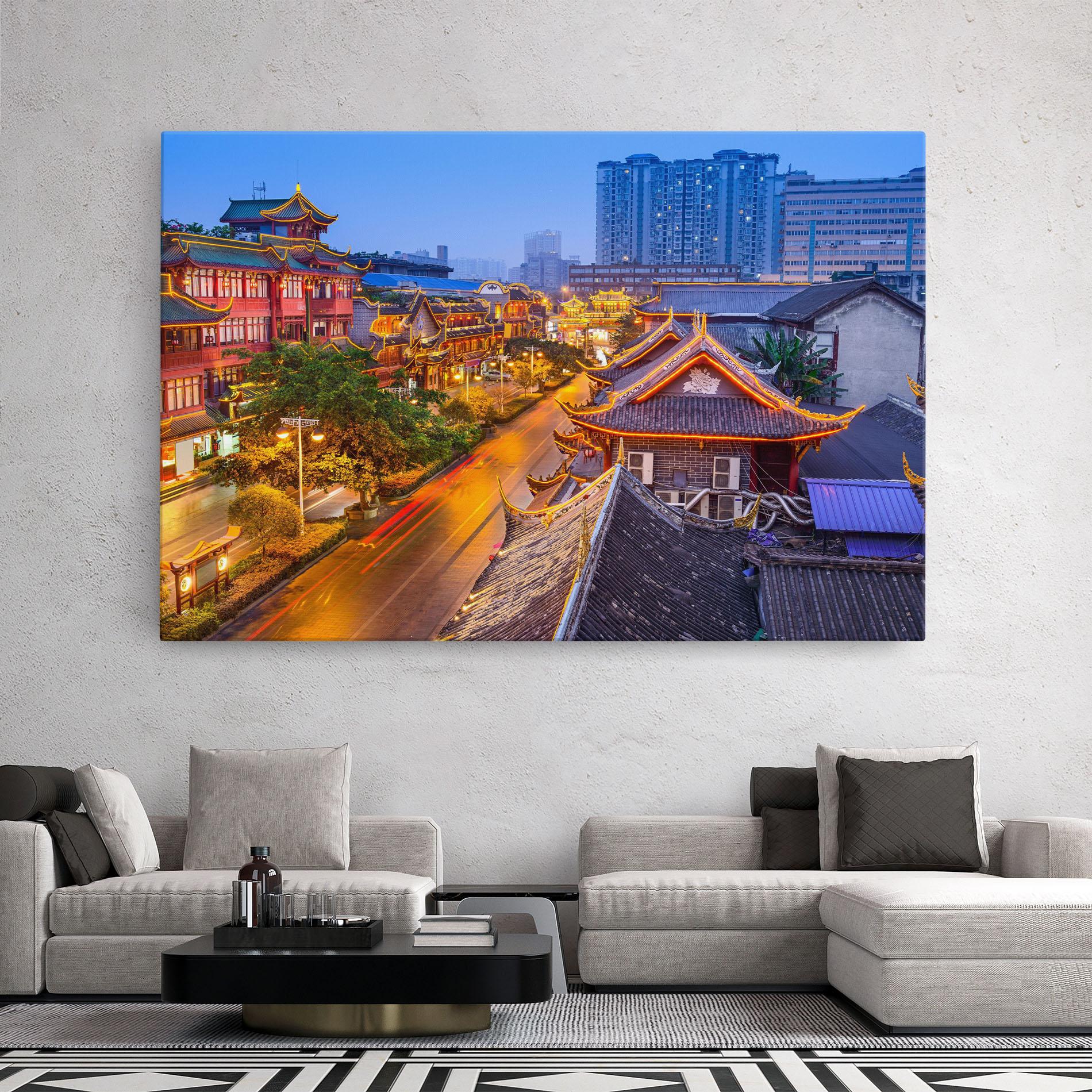 Tablou Canvas Chengdu China mockup 2