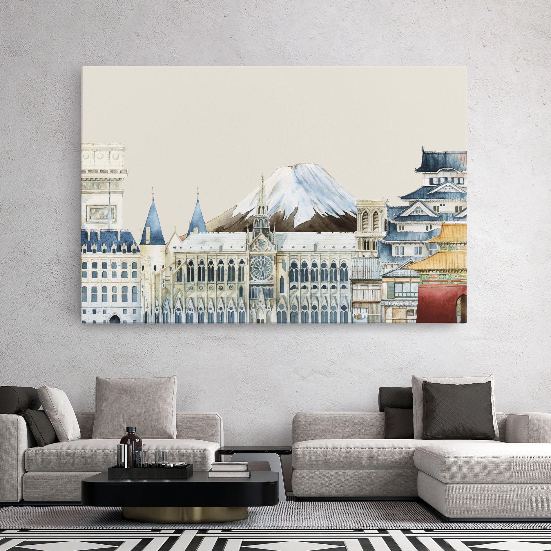 Tablou Canvas City Mix mockup 2