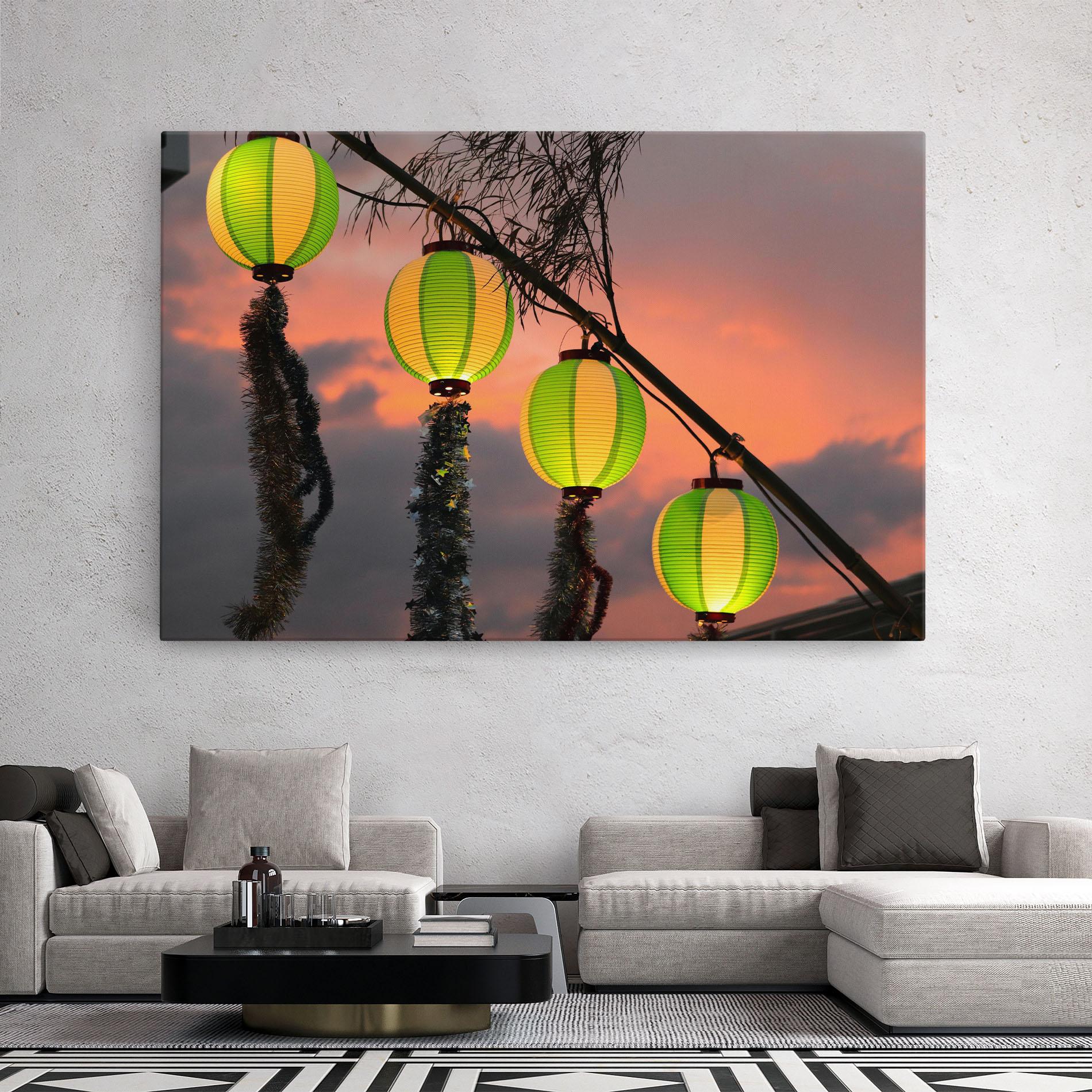 Tablou Canvas Green Lights mockup 2