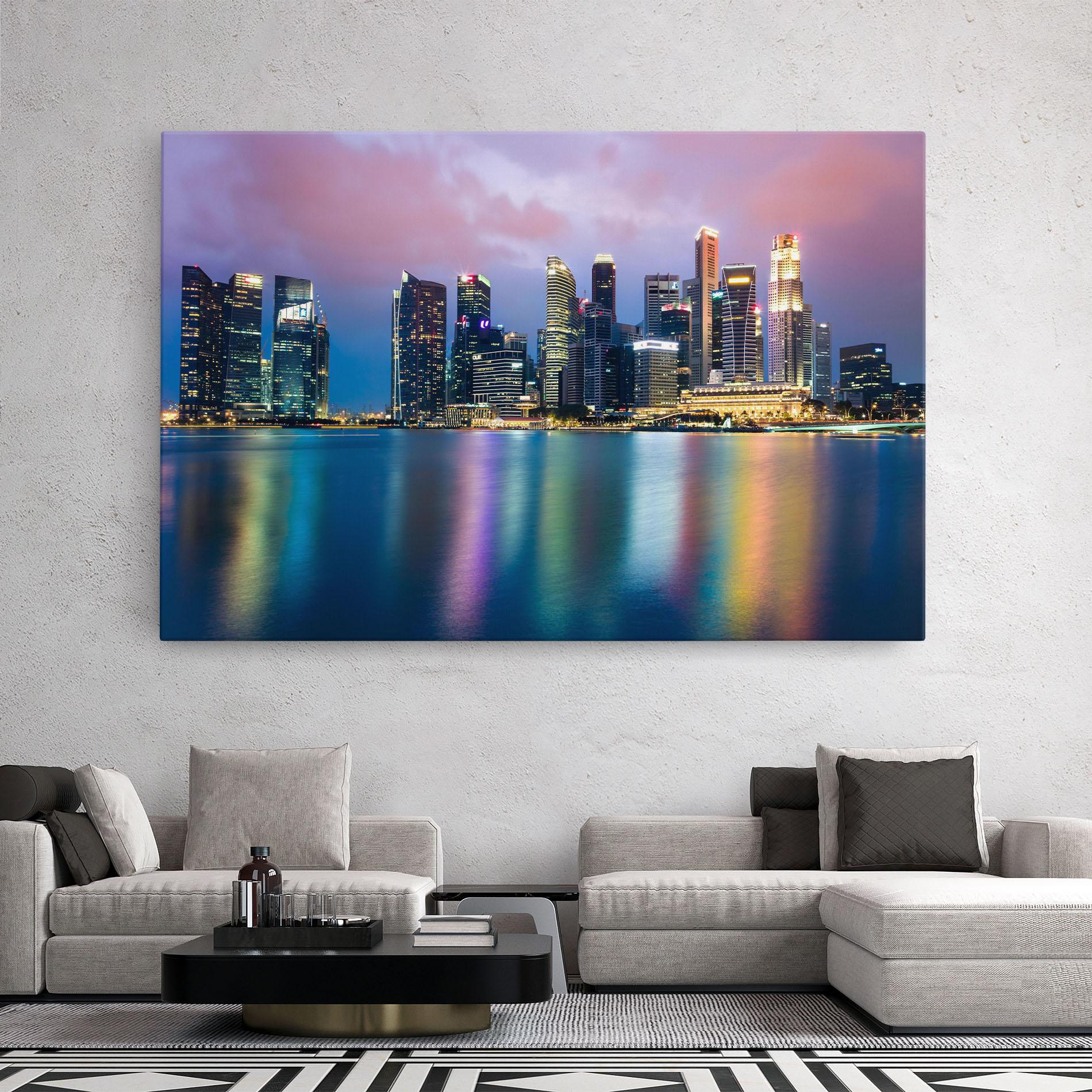 Tablou Canvas Hong Kong Skyline mockup 2