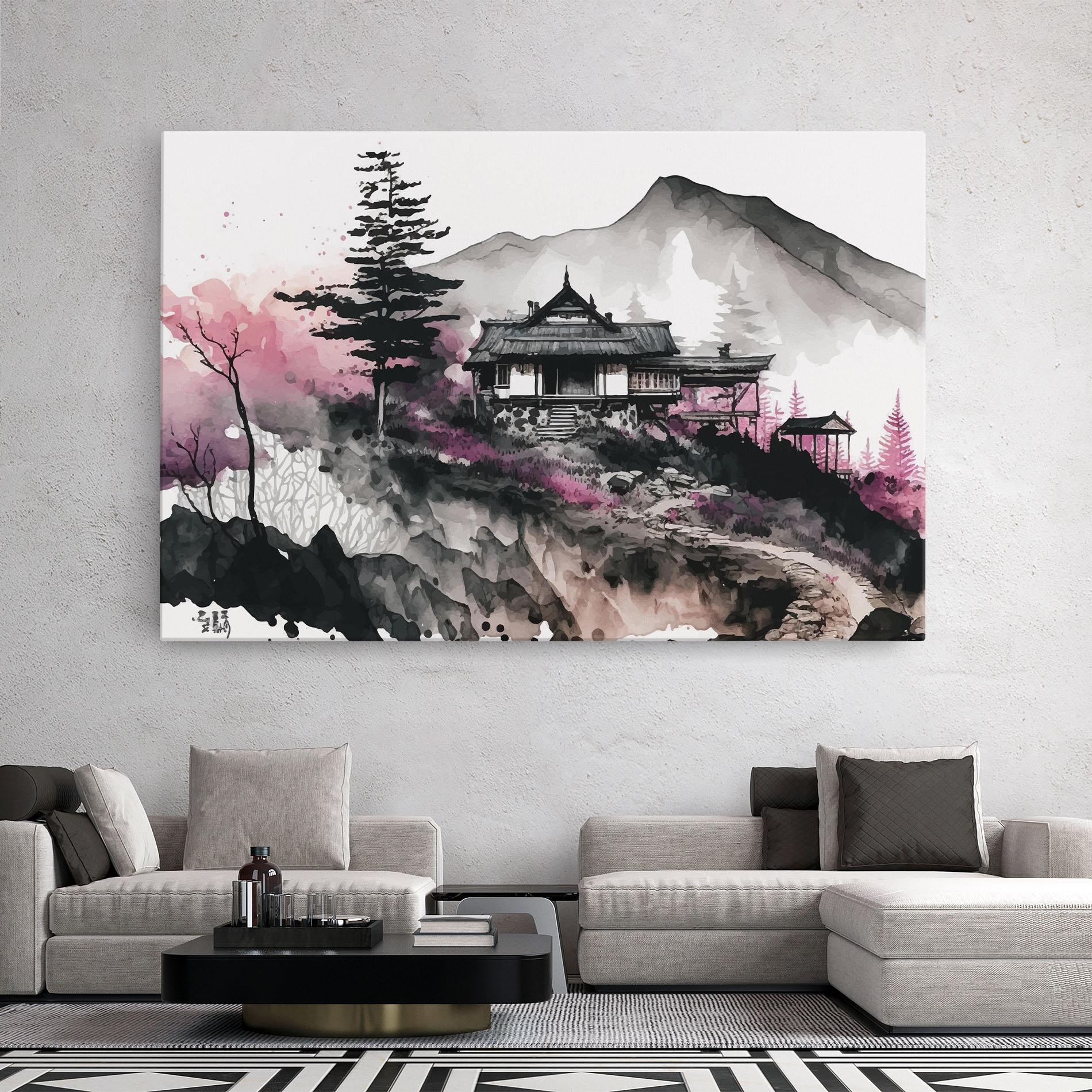 Tablou Canvas Japanese Temple Art mockup 2