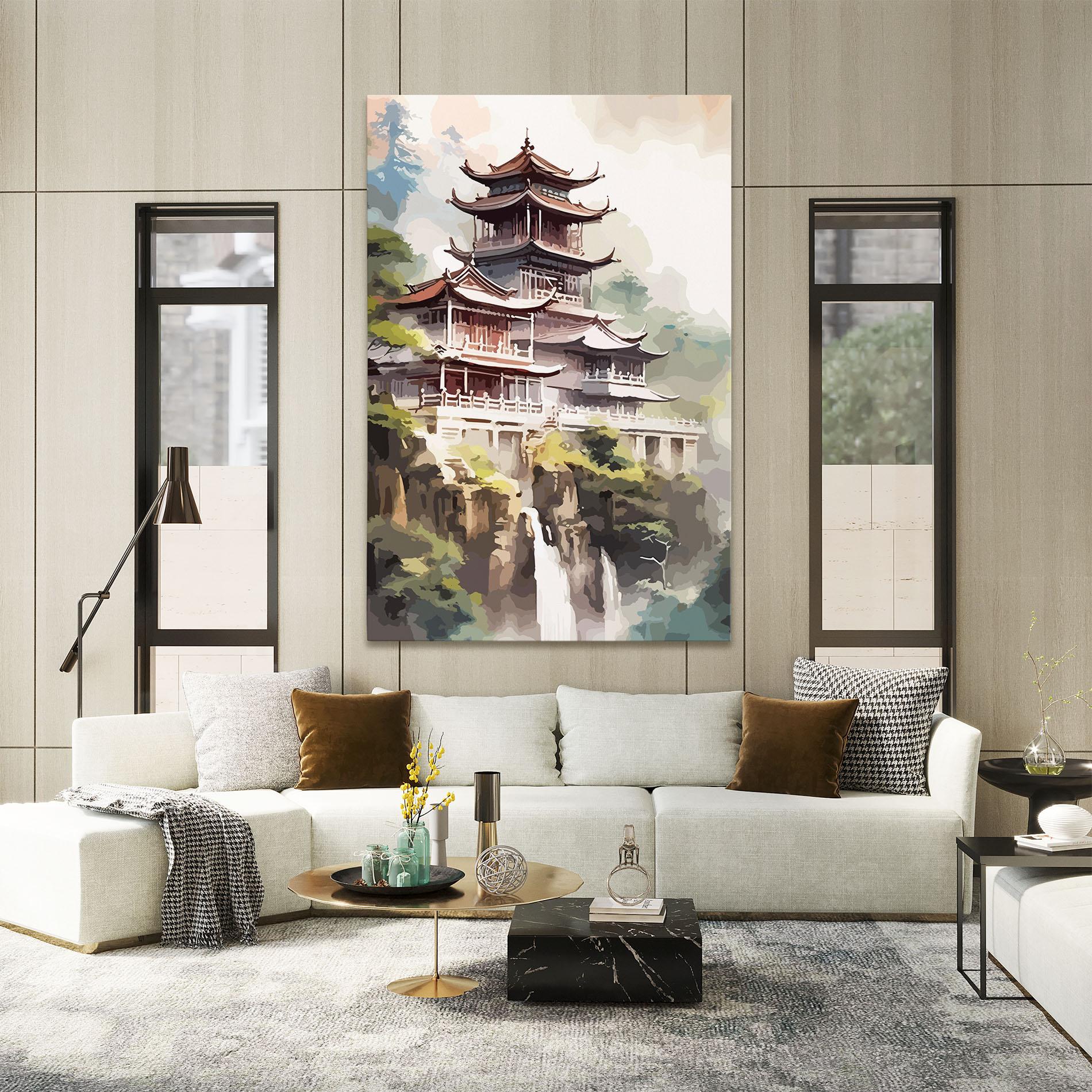 Tablou Canvas Temple Painting mockup 2