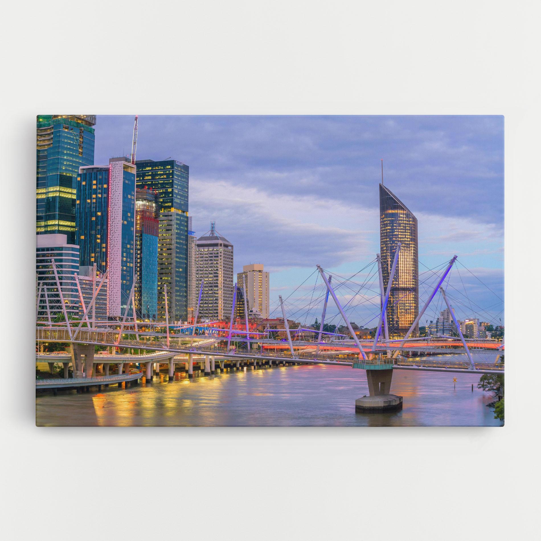 Tablou Canvas Brisbane River Australia mockup 0