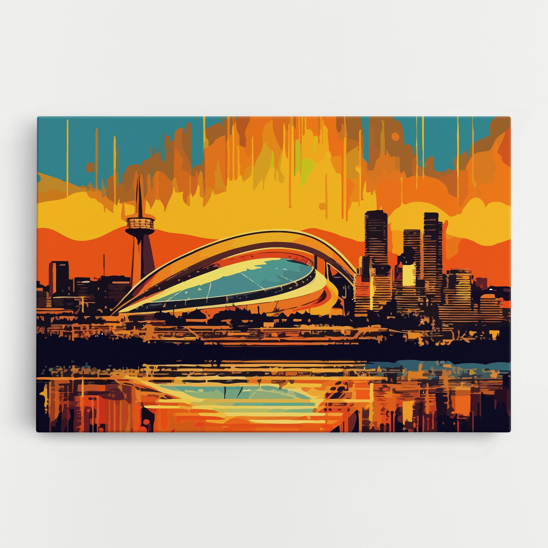Tablou Canvas Montreal Skyline mockup 0