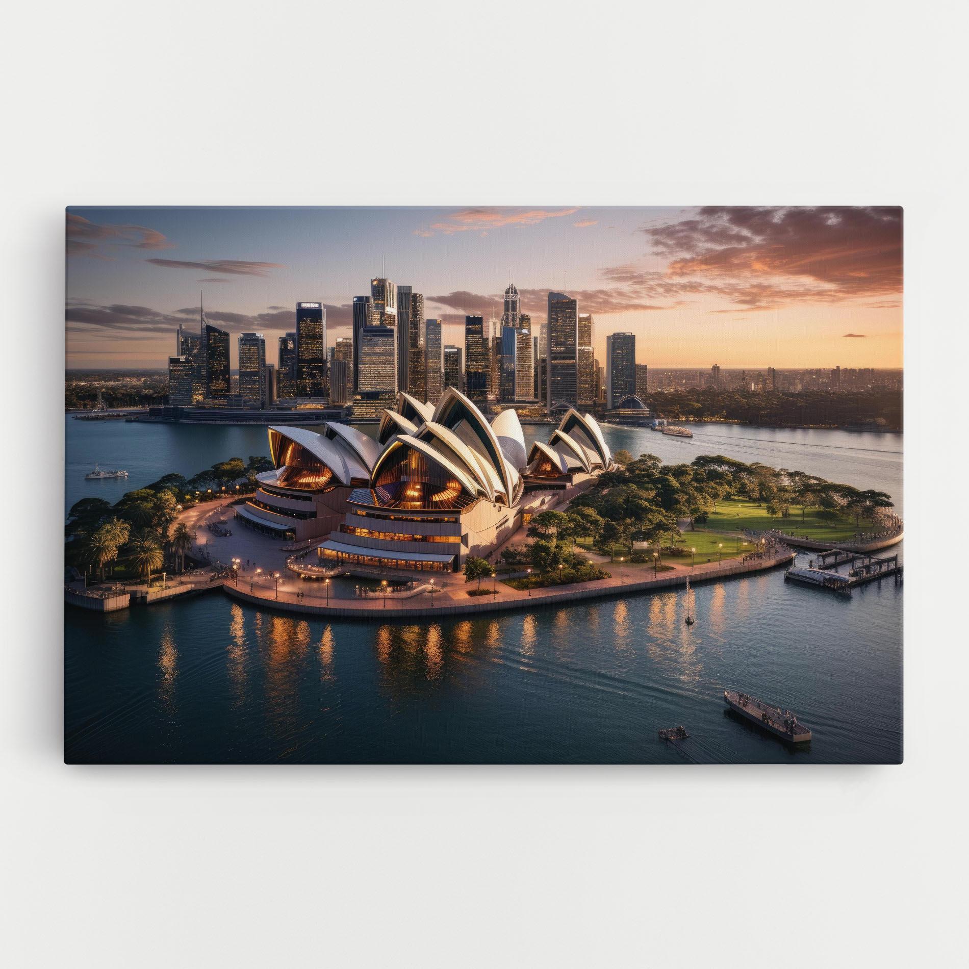 Tablou Canvas Sydney Australia Sunset mockup 0