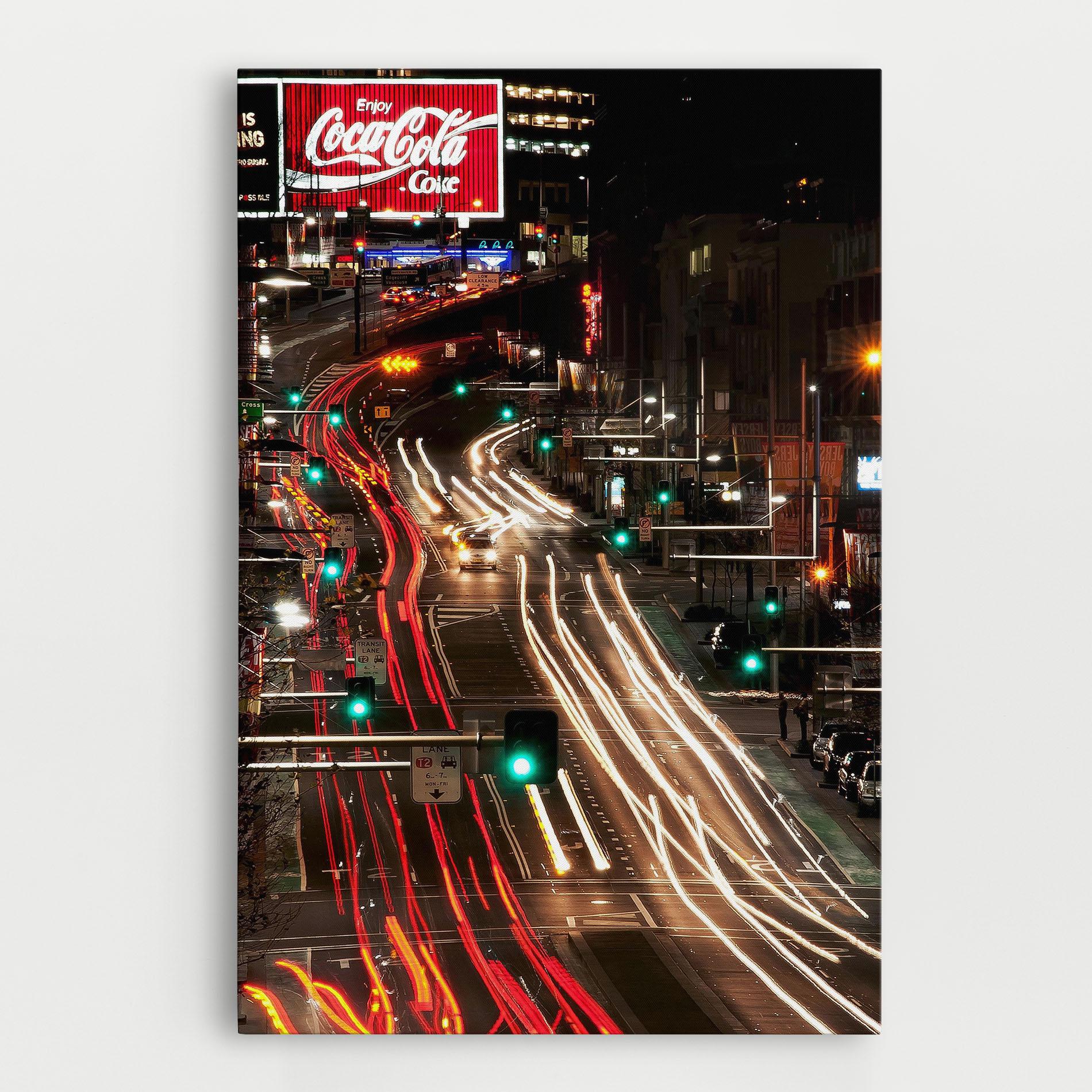 Tablou Canvas Car Light Road mockup 0