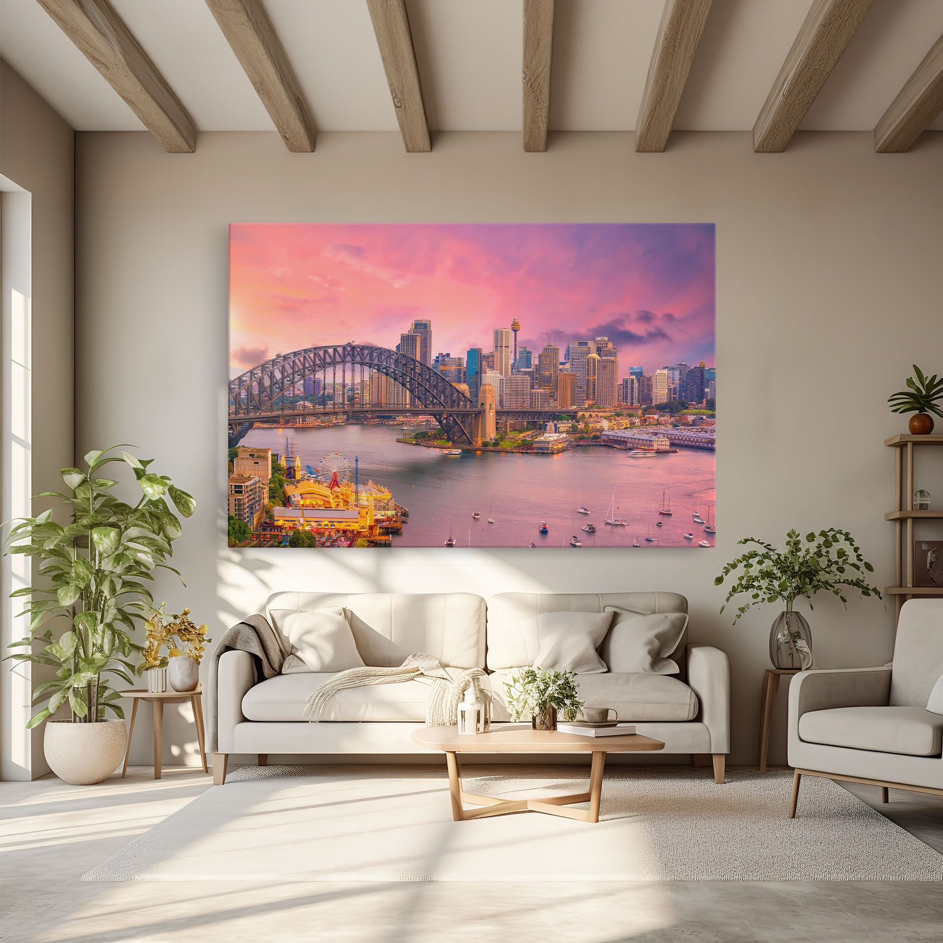 Pink Sydney Skyline mockup 6