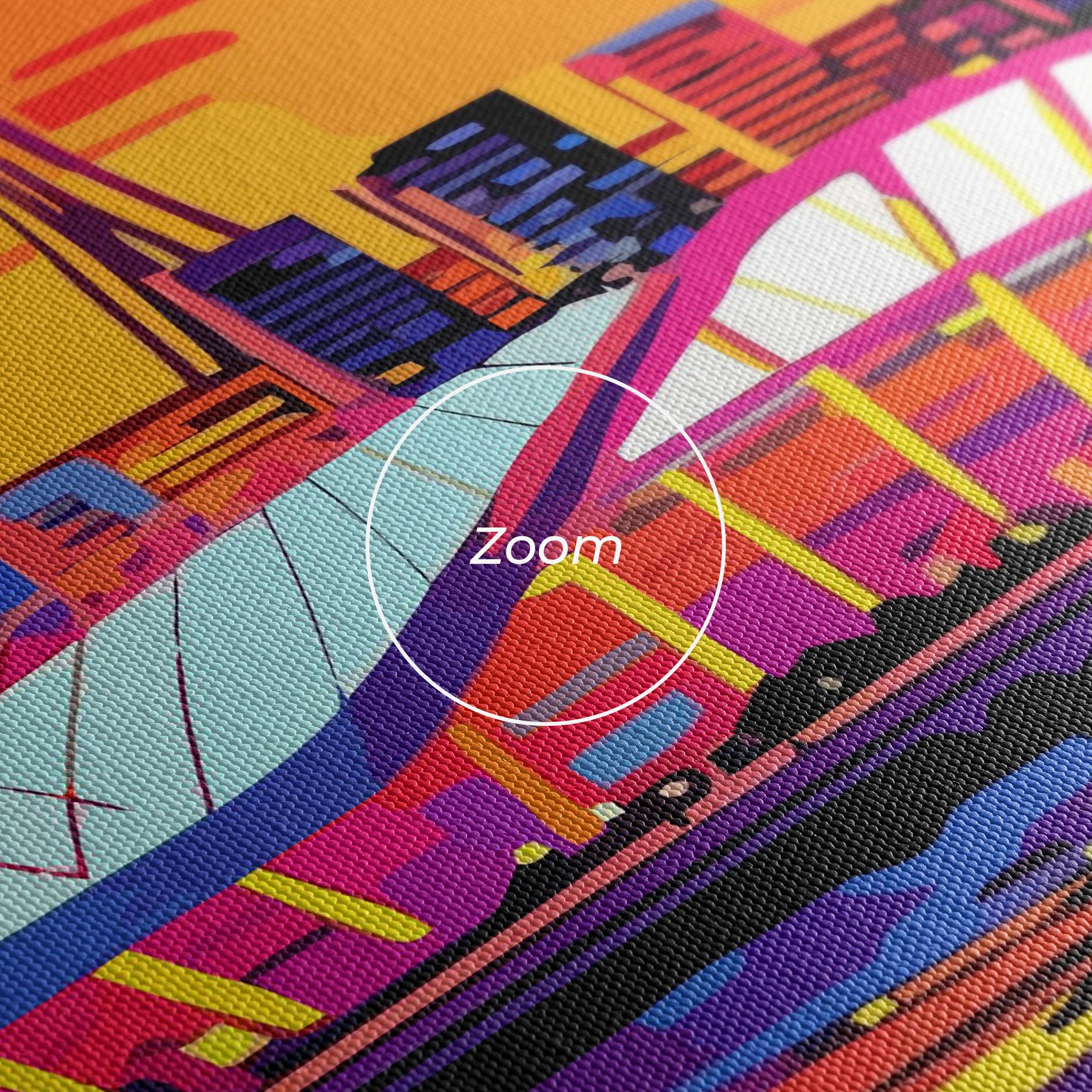 Tablou Canvas Australian Orange Sunset mockup 3