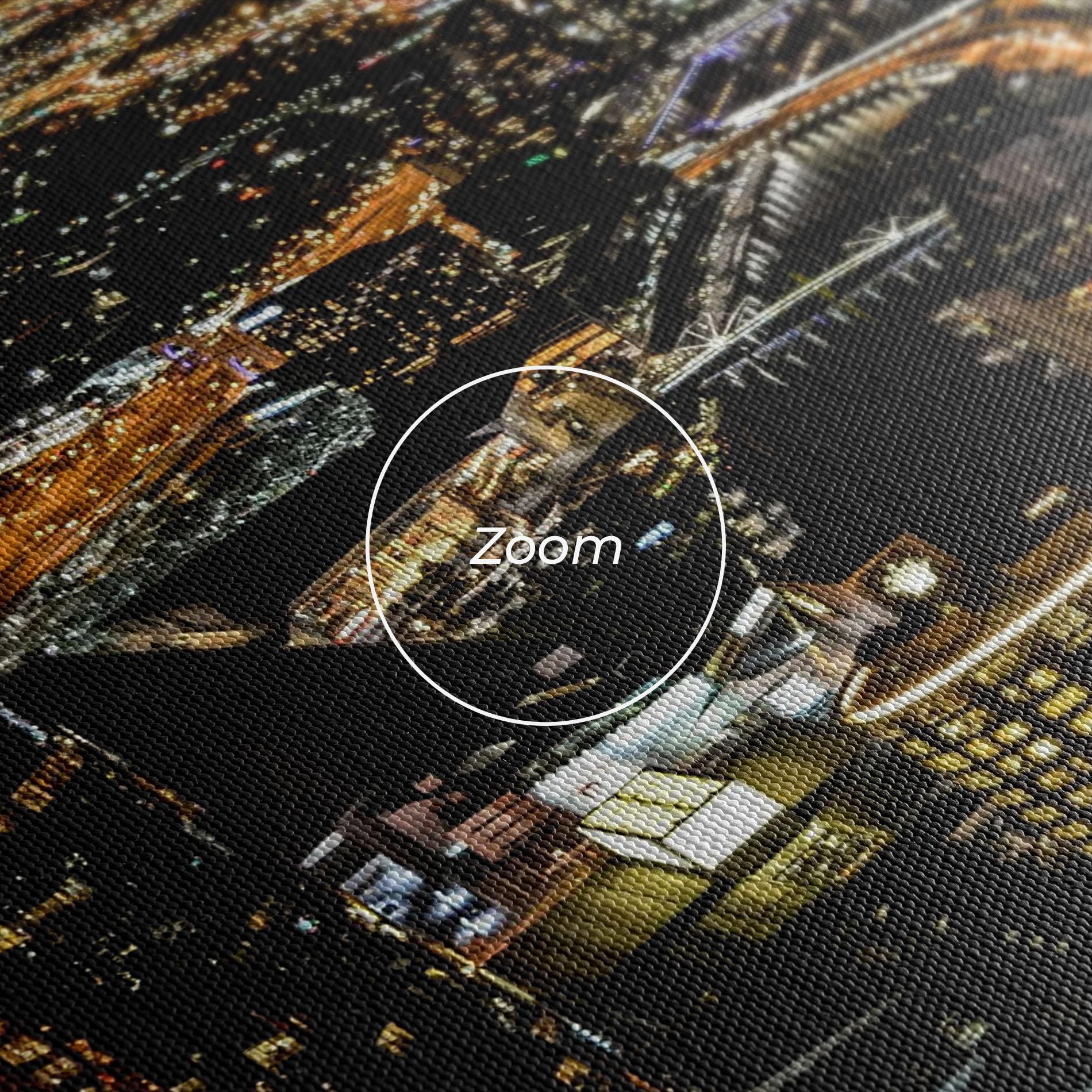 Tablou Canvas Black City Light mockup 3