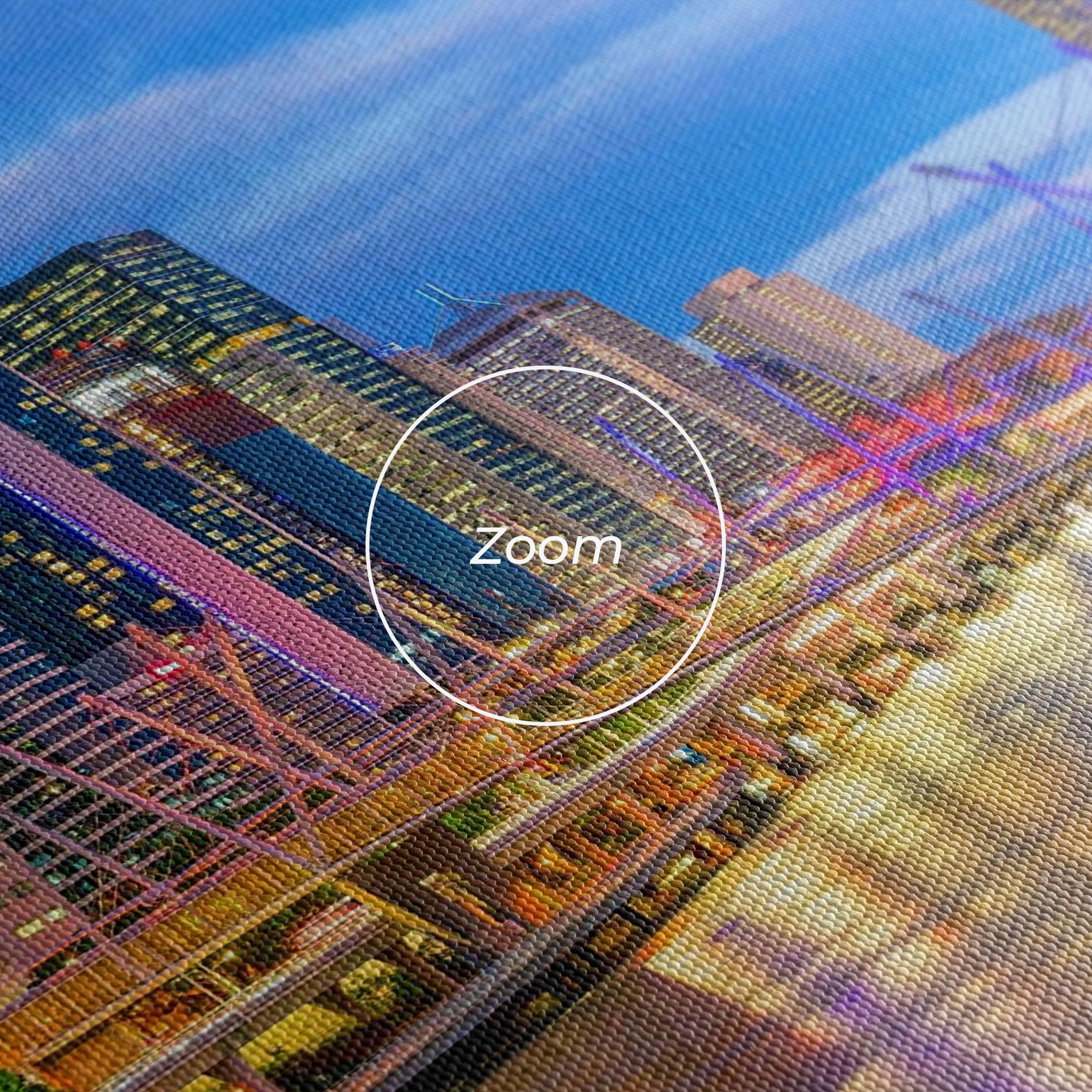 Tablou Canvas Brisbane Skyline View mockup 3