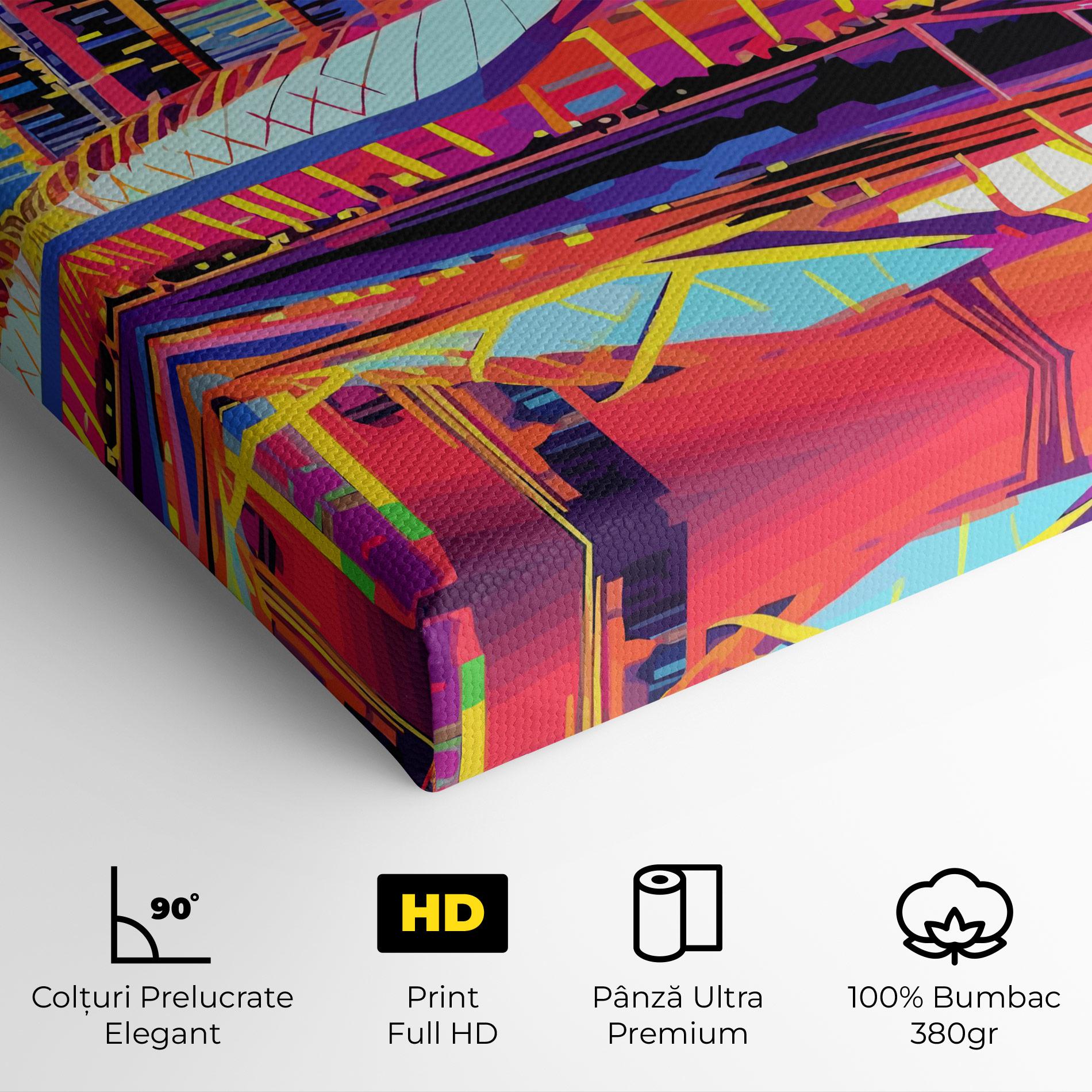 Tablou Canvas Australian Orange Sunset mockup 4