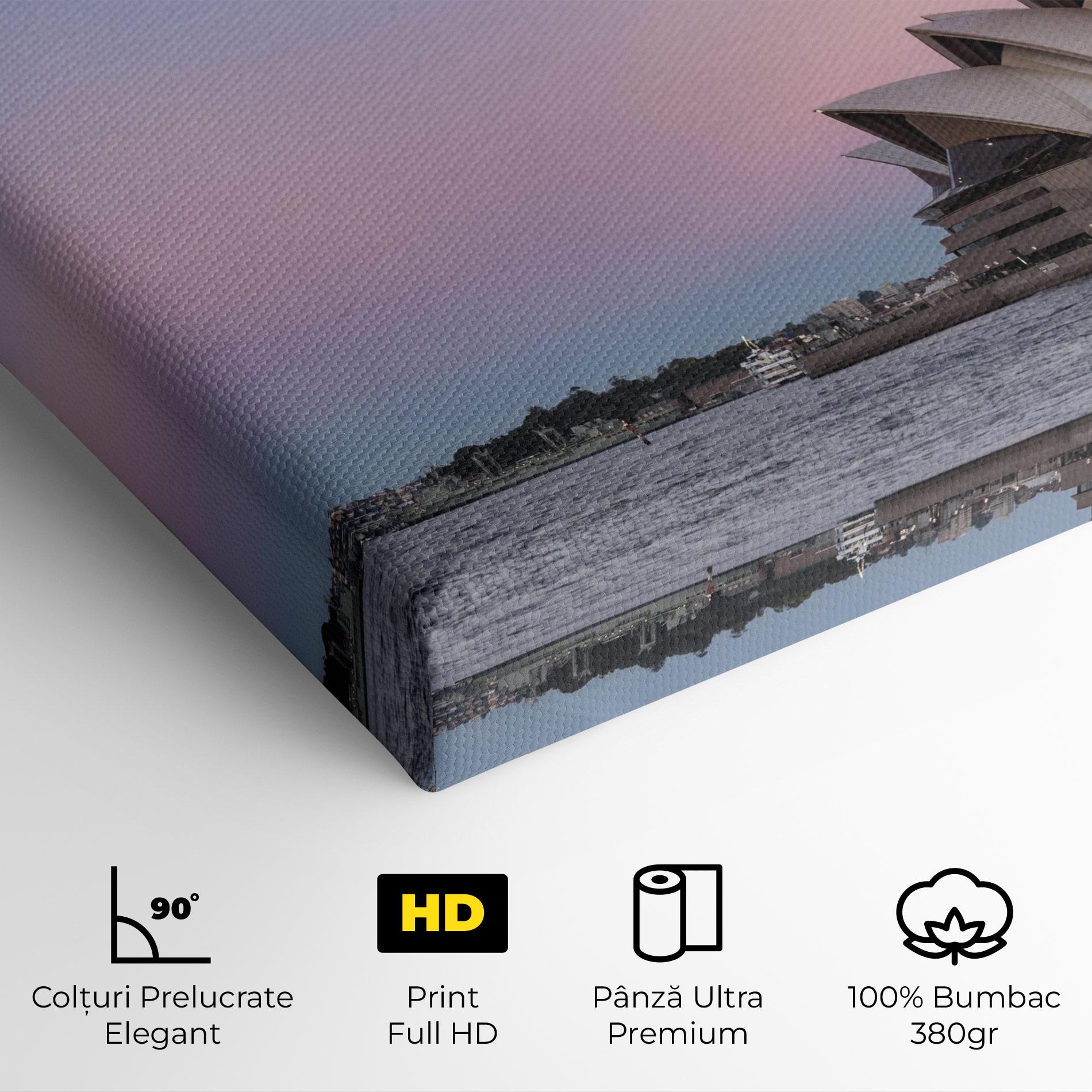 Tablou Canvas Sydney Purple Sky mockup 4