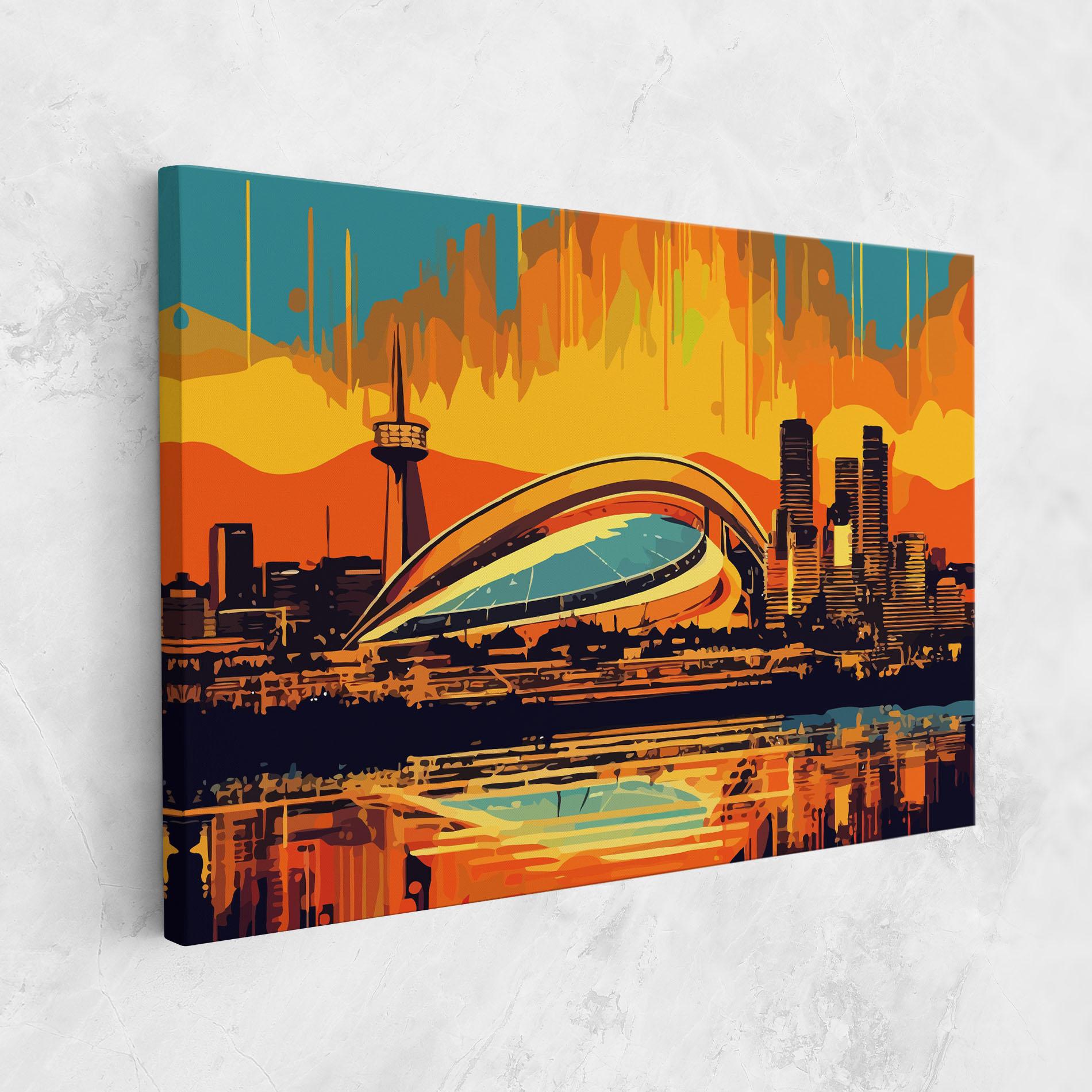Tablou Canvas Montreal Skyline mockup 1