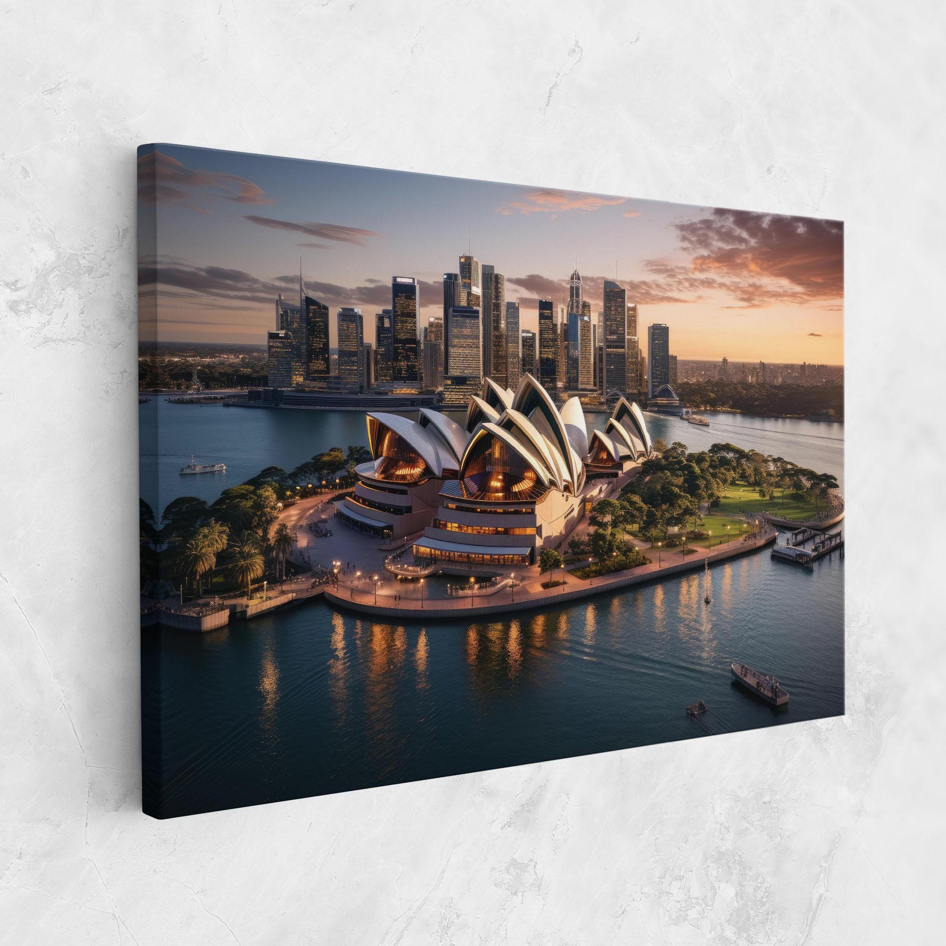 Tablou Canvas Sydney Australia Sunset mockup 1
