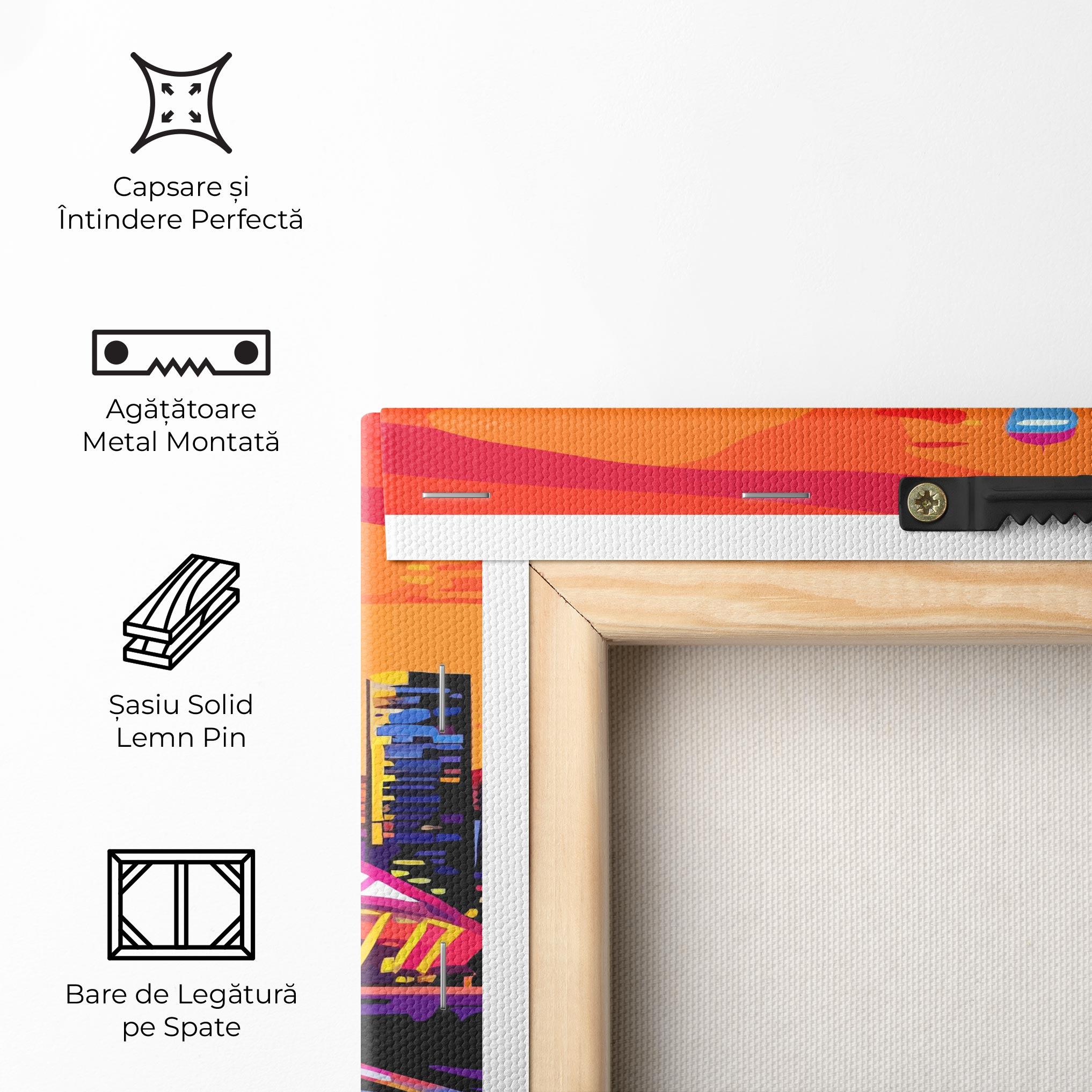 Tablou Canvas Australian Orange Sunset mockup 5