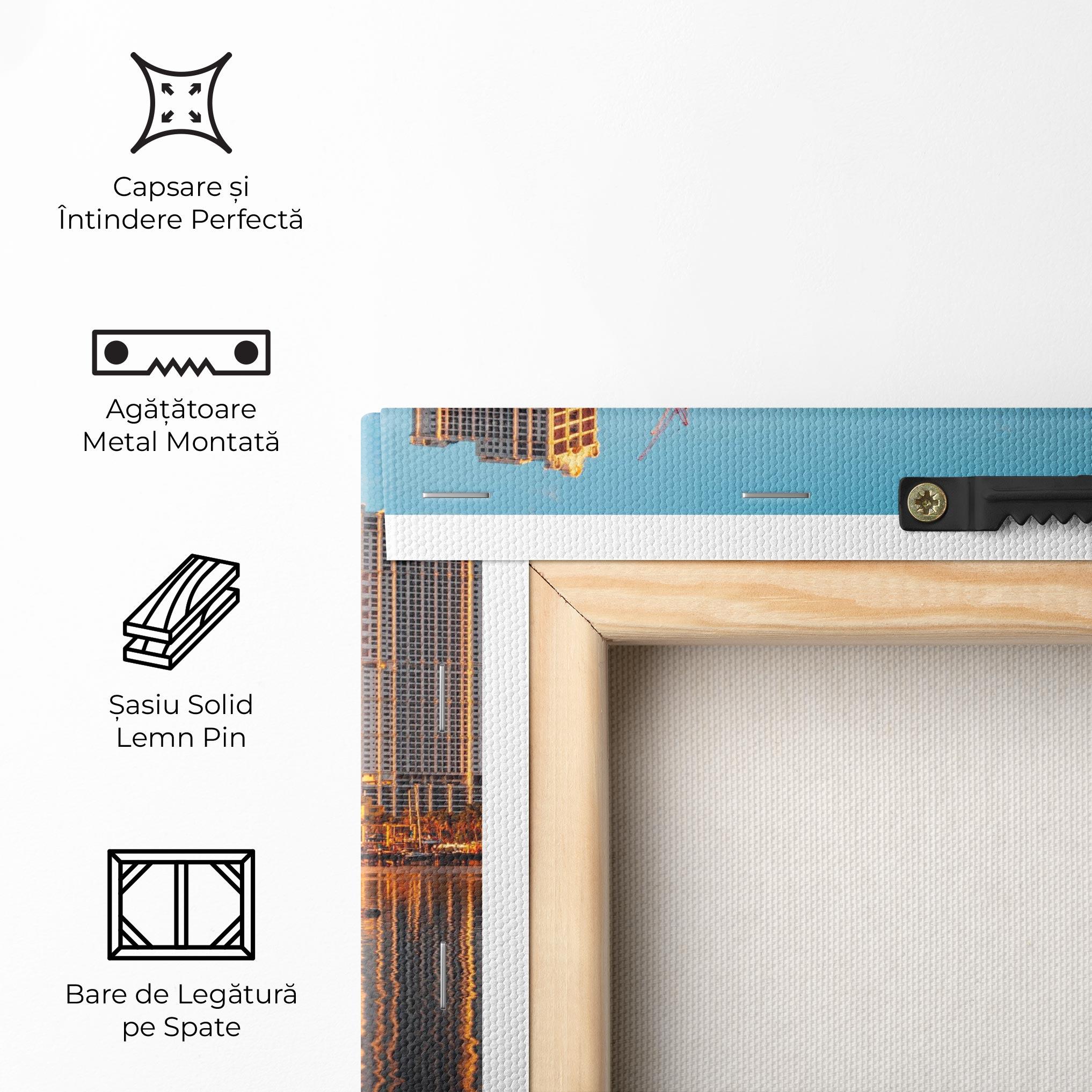 Tablou Canvas Skyscrapers Water mockup 5