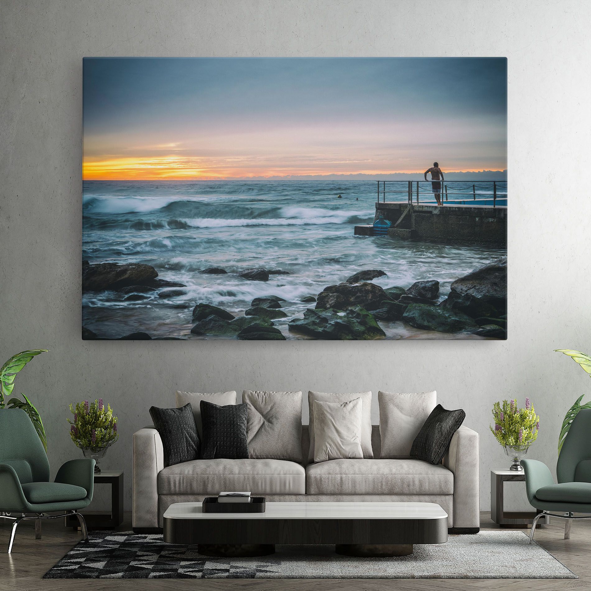 Bondi Beach Sunset mockup 7