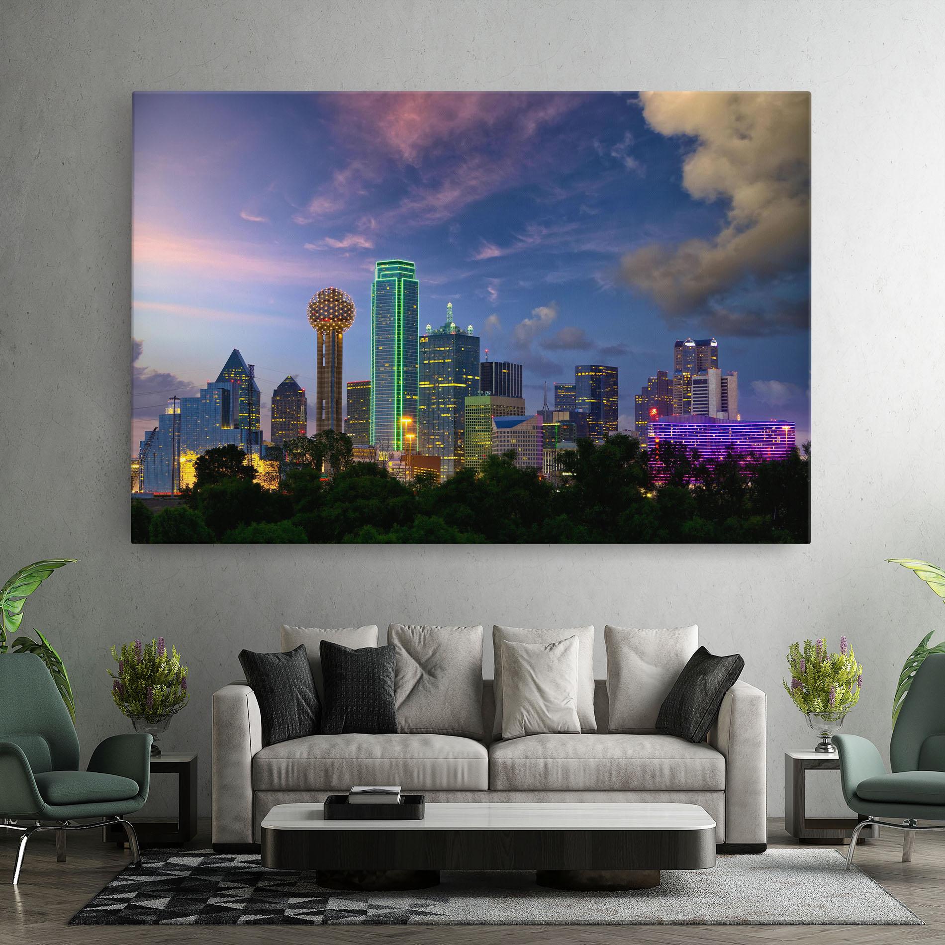 Tablou Canvas Dallas Dusk mockup 7