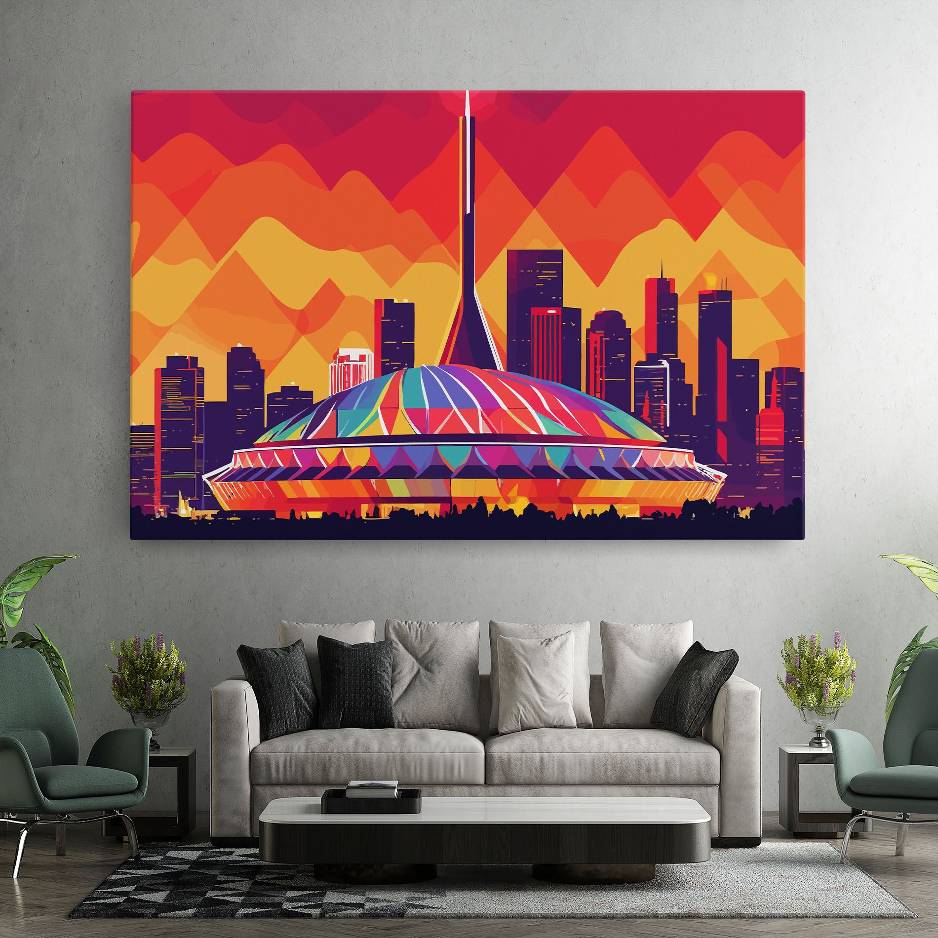 Olympic Stadium mockup 7