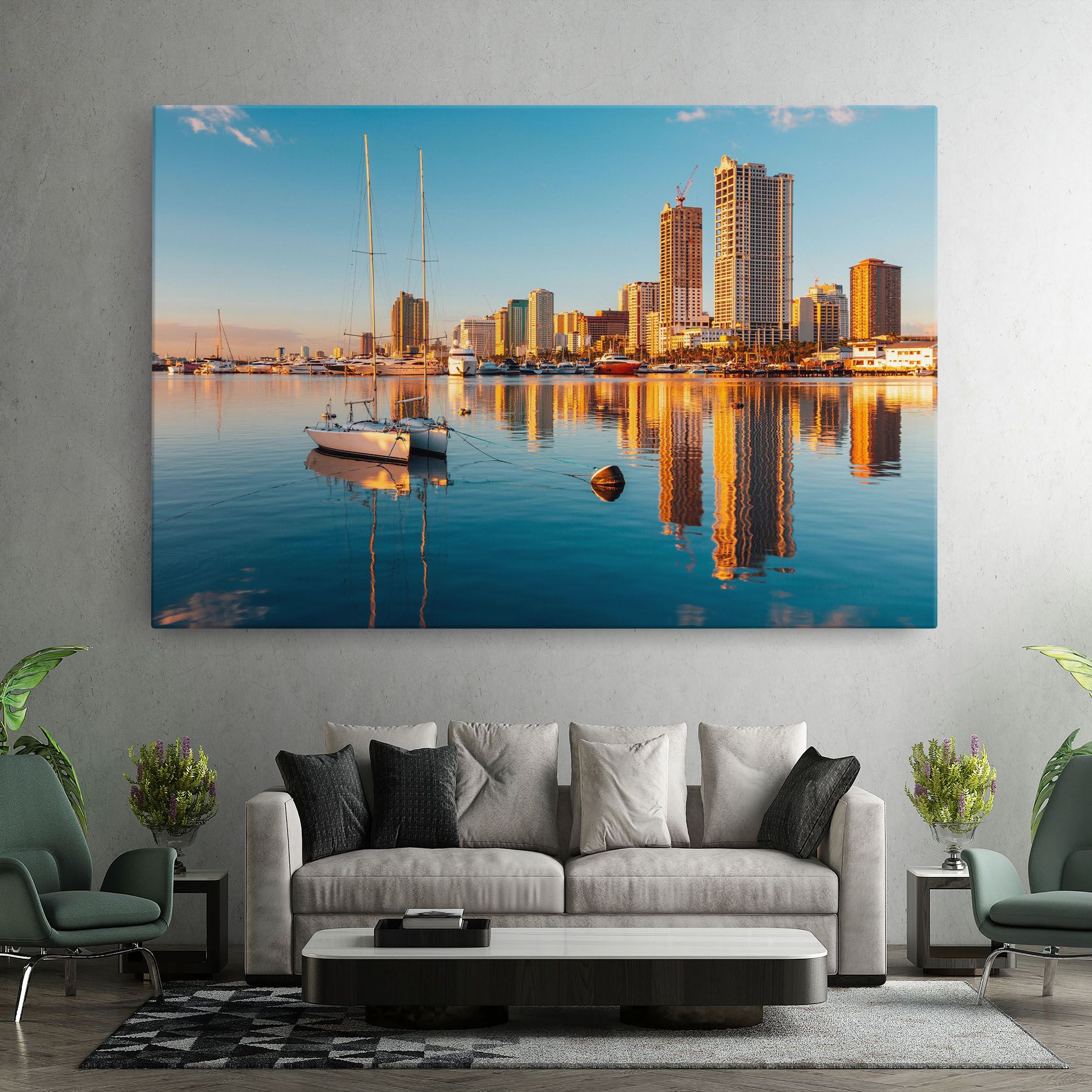 Skyscrapers Water mockup 7