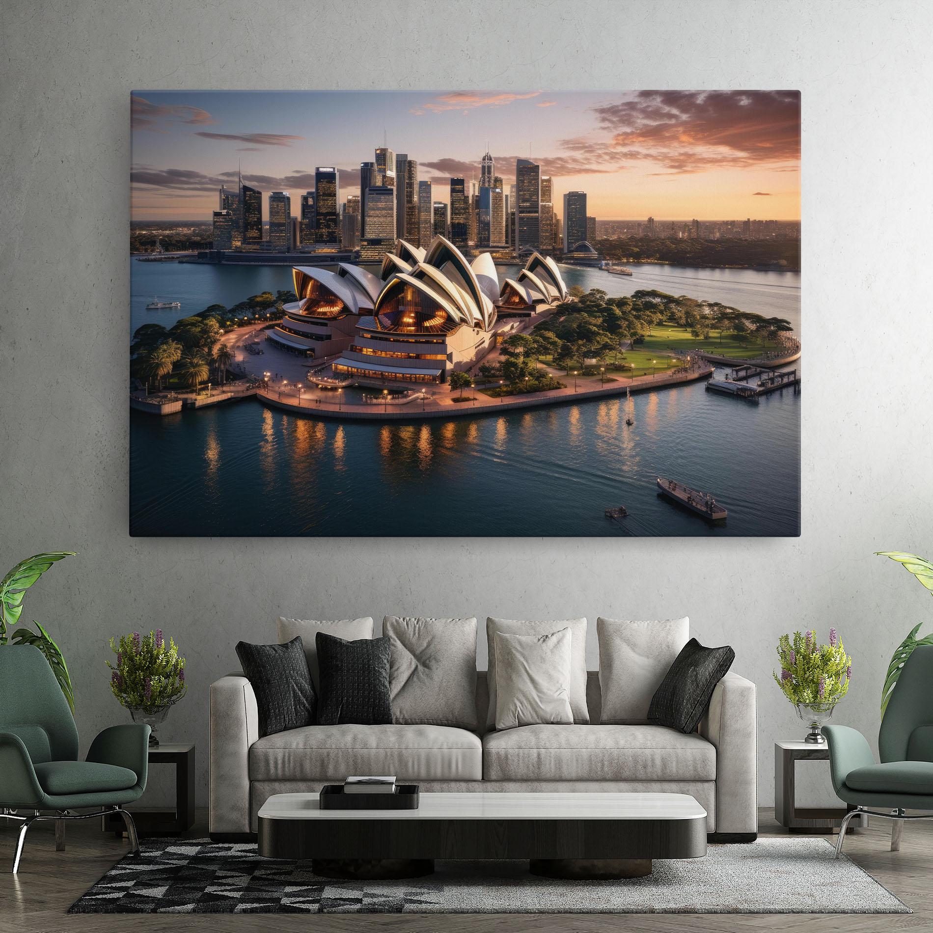 Tablou Canvas Sydney Australia Sunset mockup 7