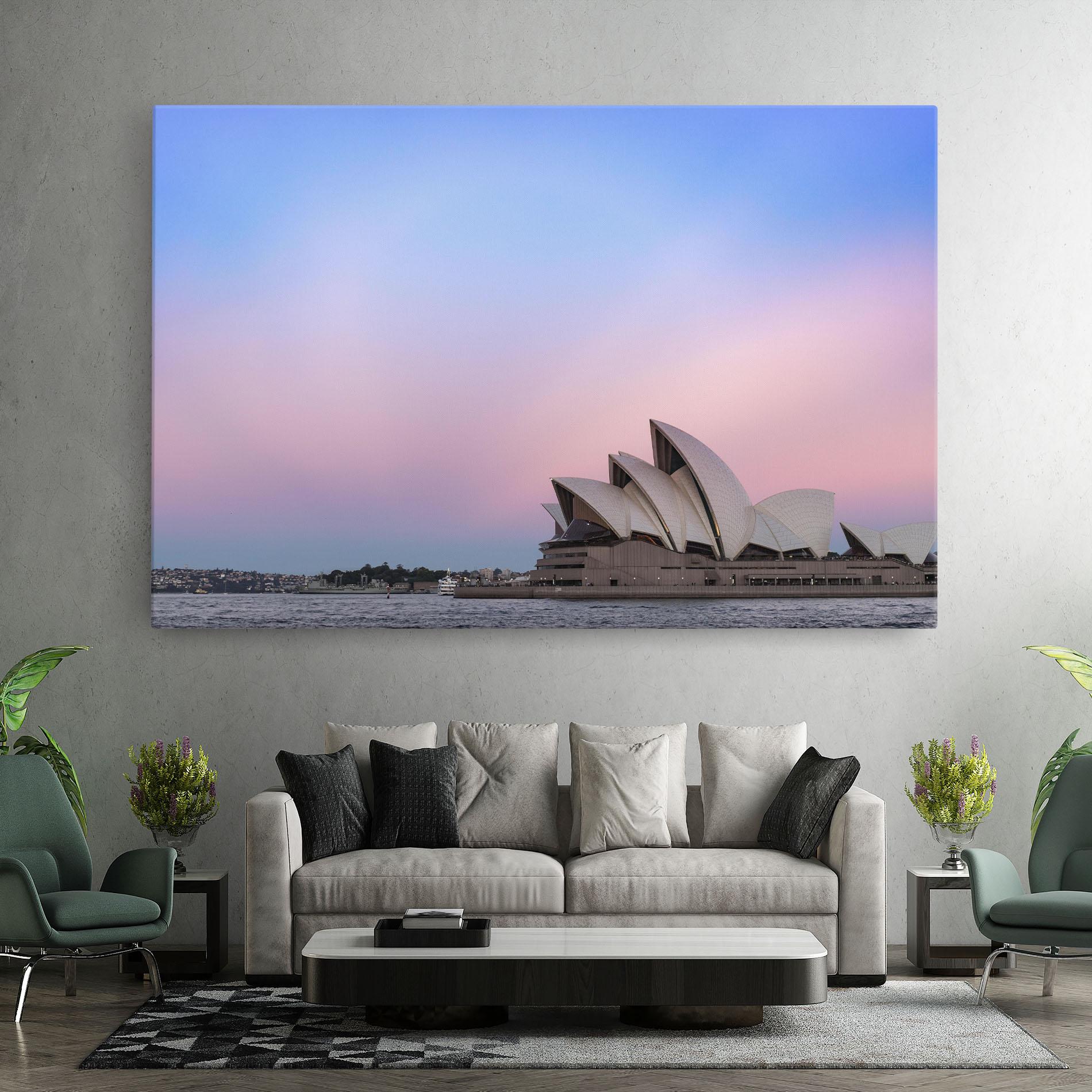 Tablou Canvas Sydney Purple Sky mockup 7