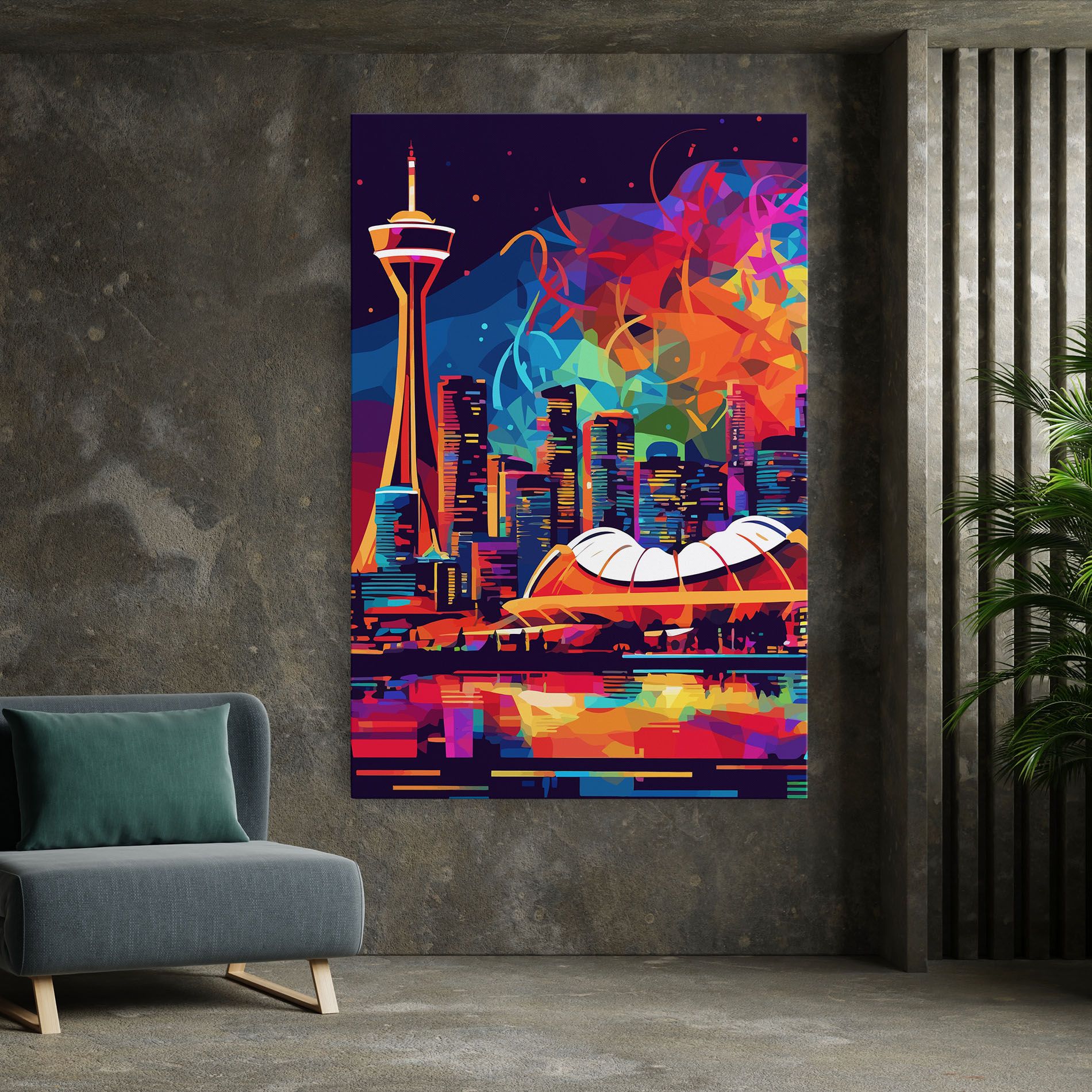 Olympic Stadium Art mockup 7