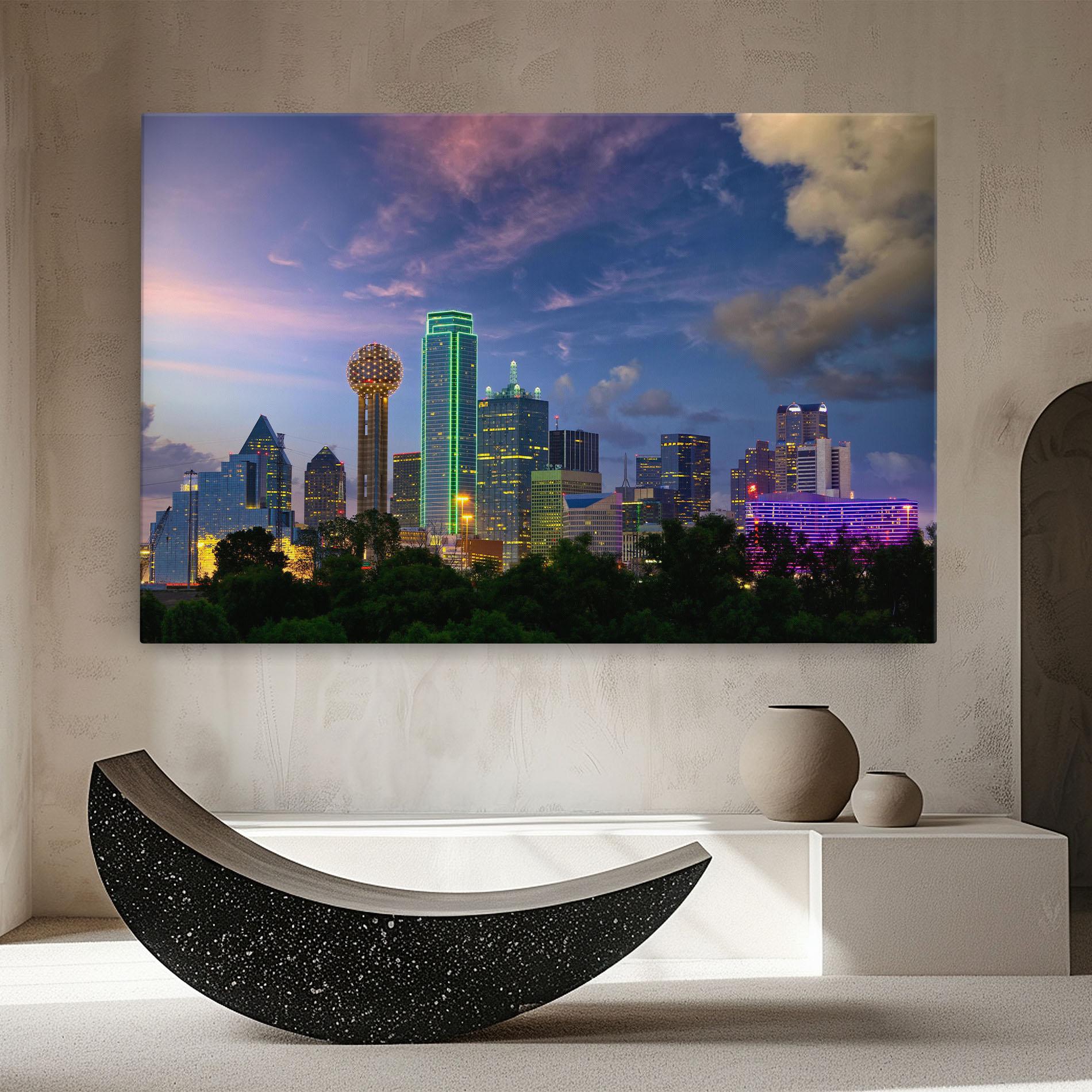 Tablou Canvas Dallas Dusk mockup 8