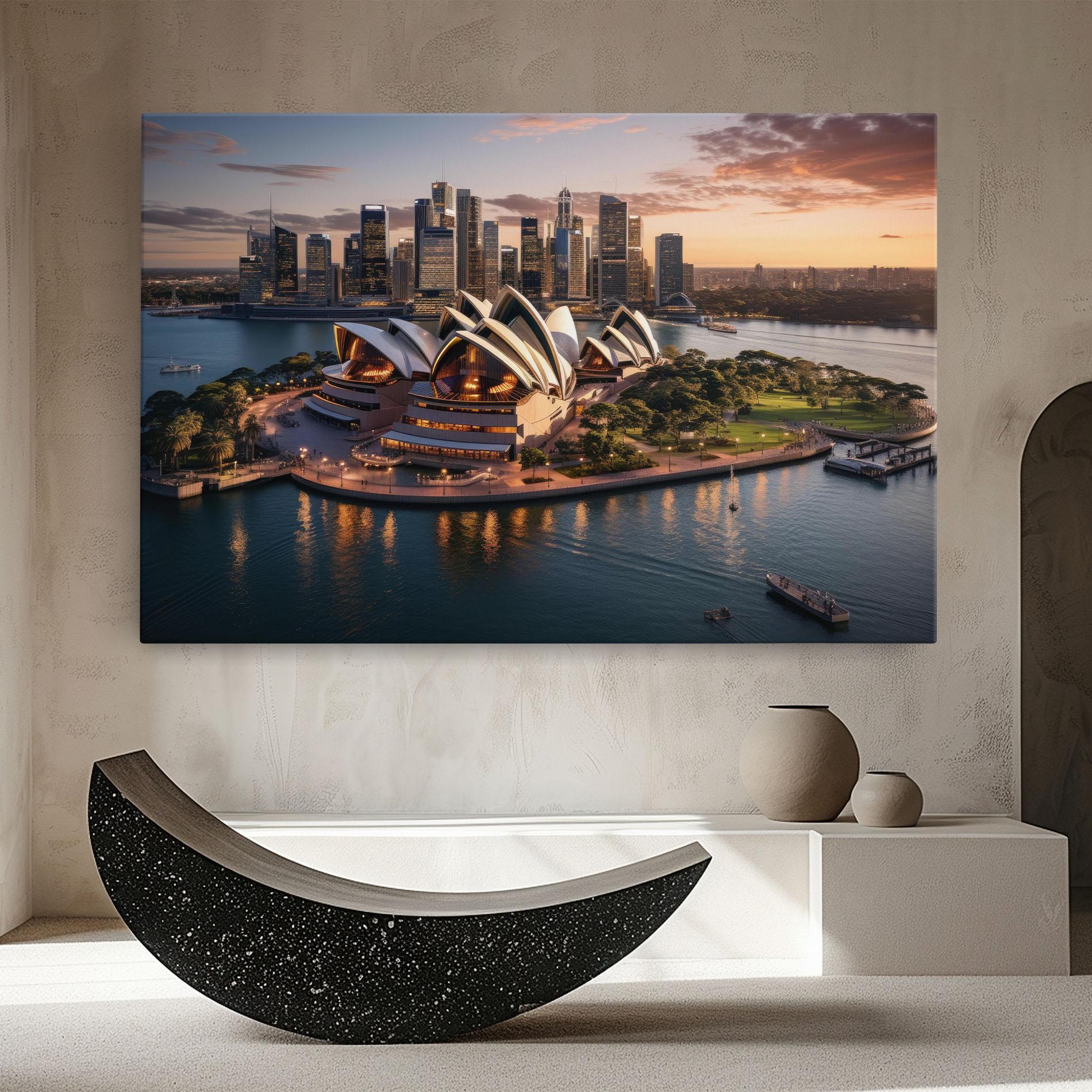 Tablou Canvas Sydney Australia Sunset mockup 8