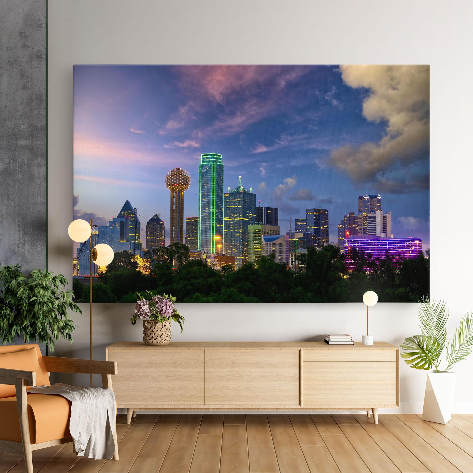 Tablou Canvas Dallas Dusk mockup 9