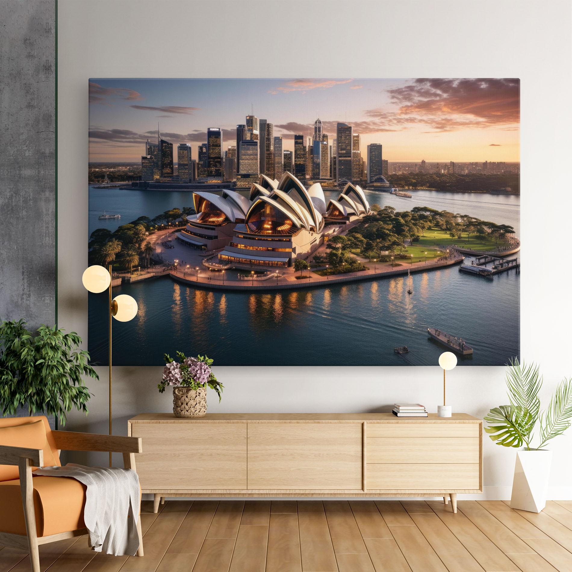 Tablou Canvas Sydney Australia Sunset mockup 9