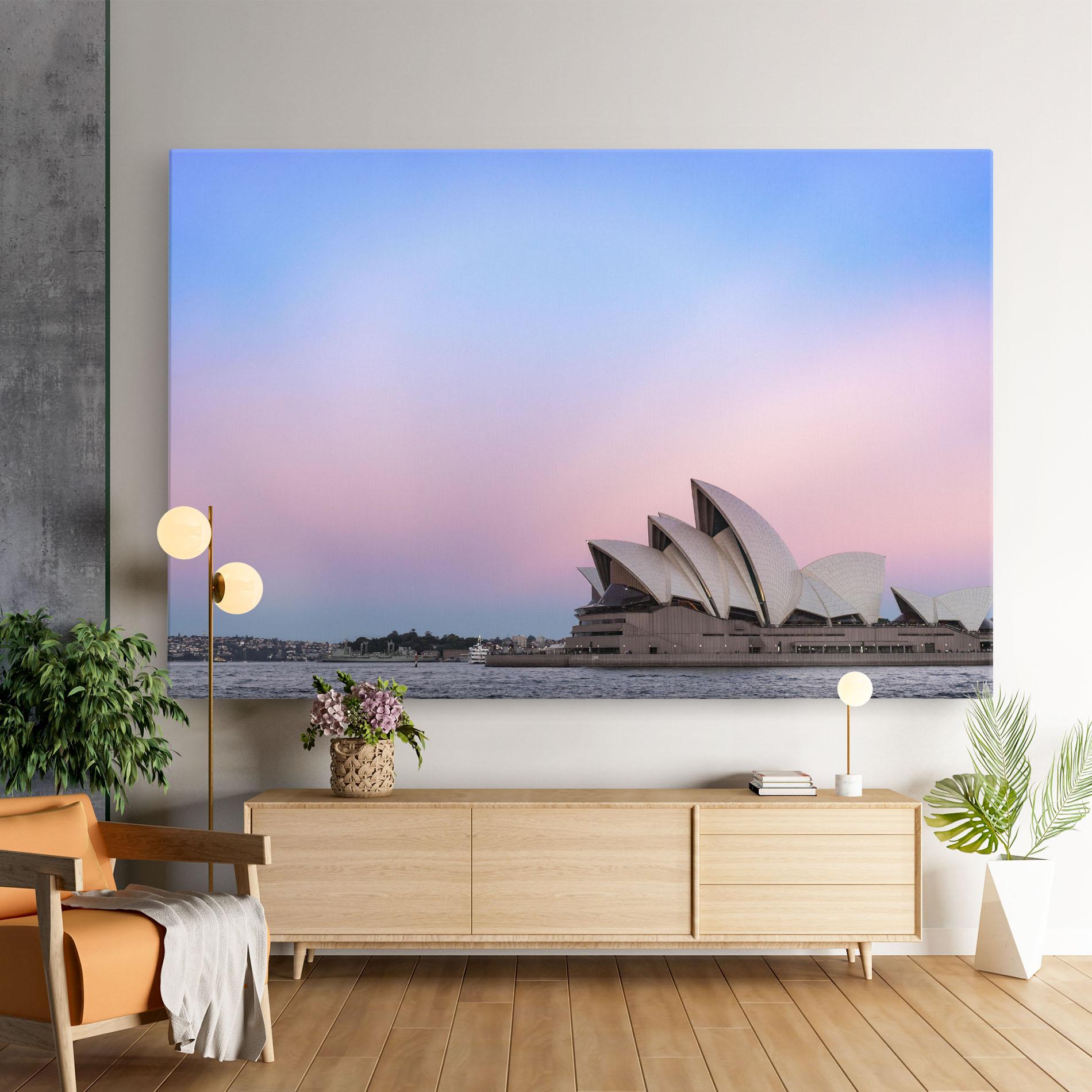 Tablou Canvas Sydney Purple Sky mockup 9