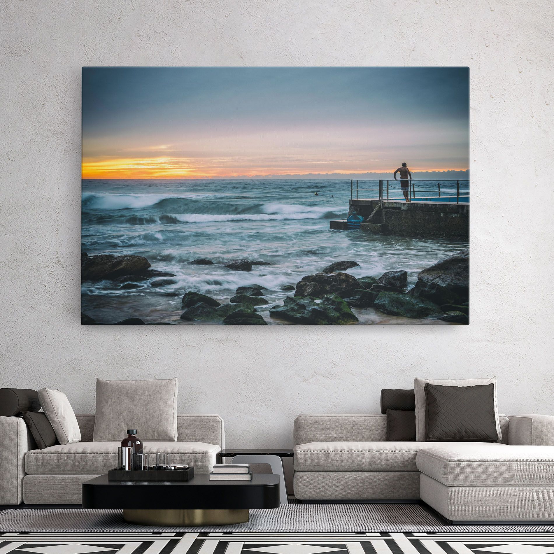 Bondi Beach Sunset mockup 2