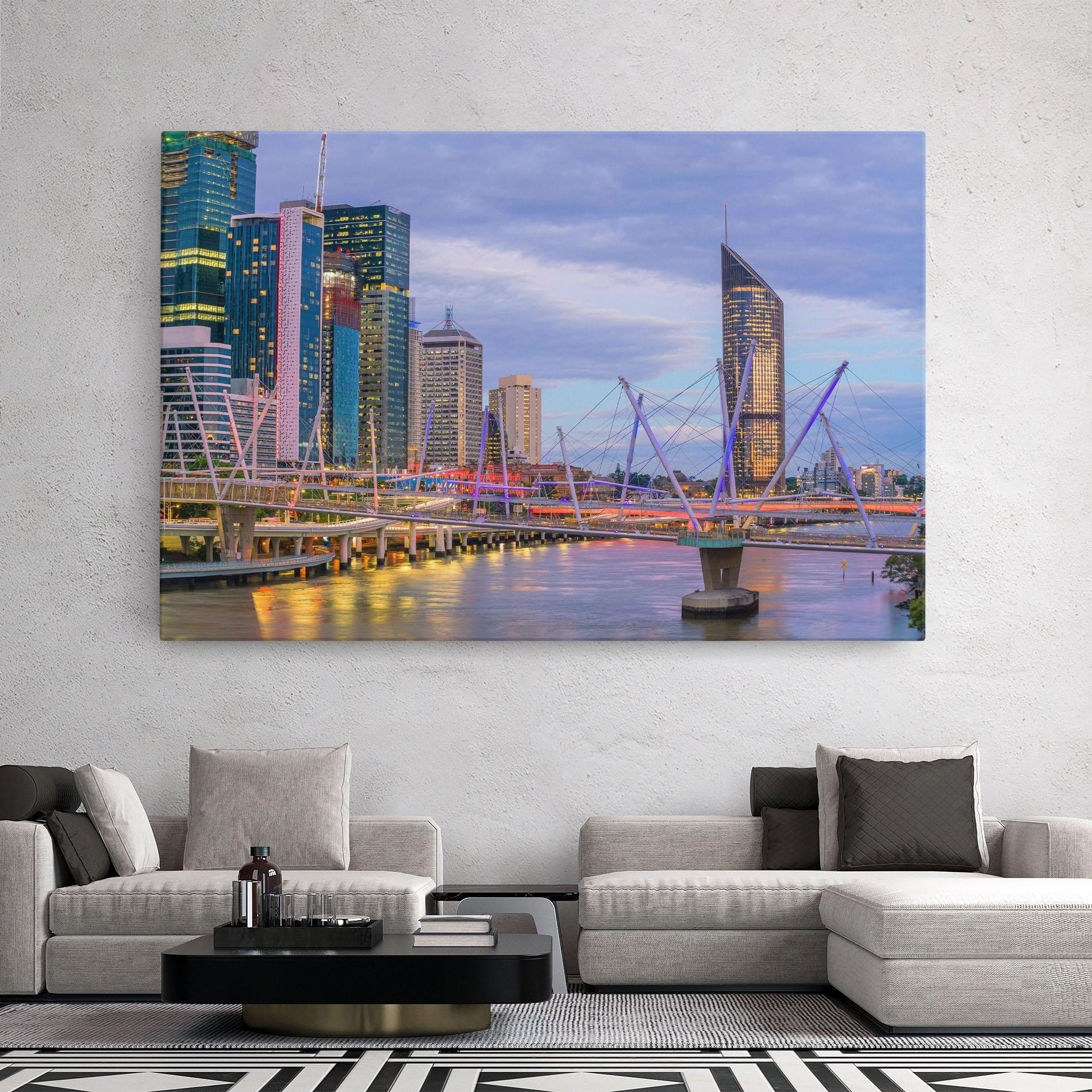 Tablou Canvas Brisbane River Australia mockup 2