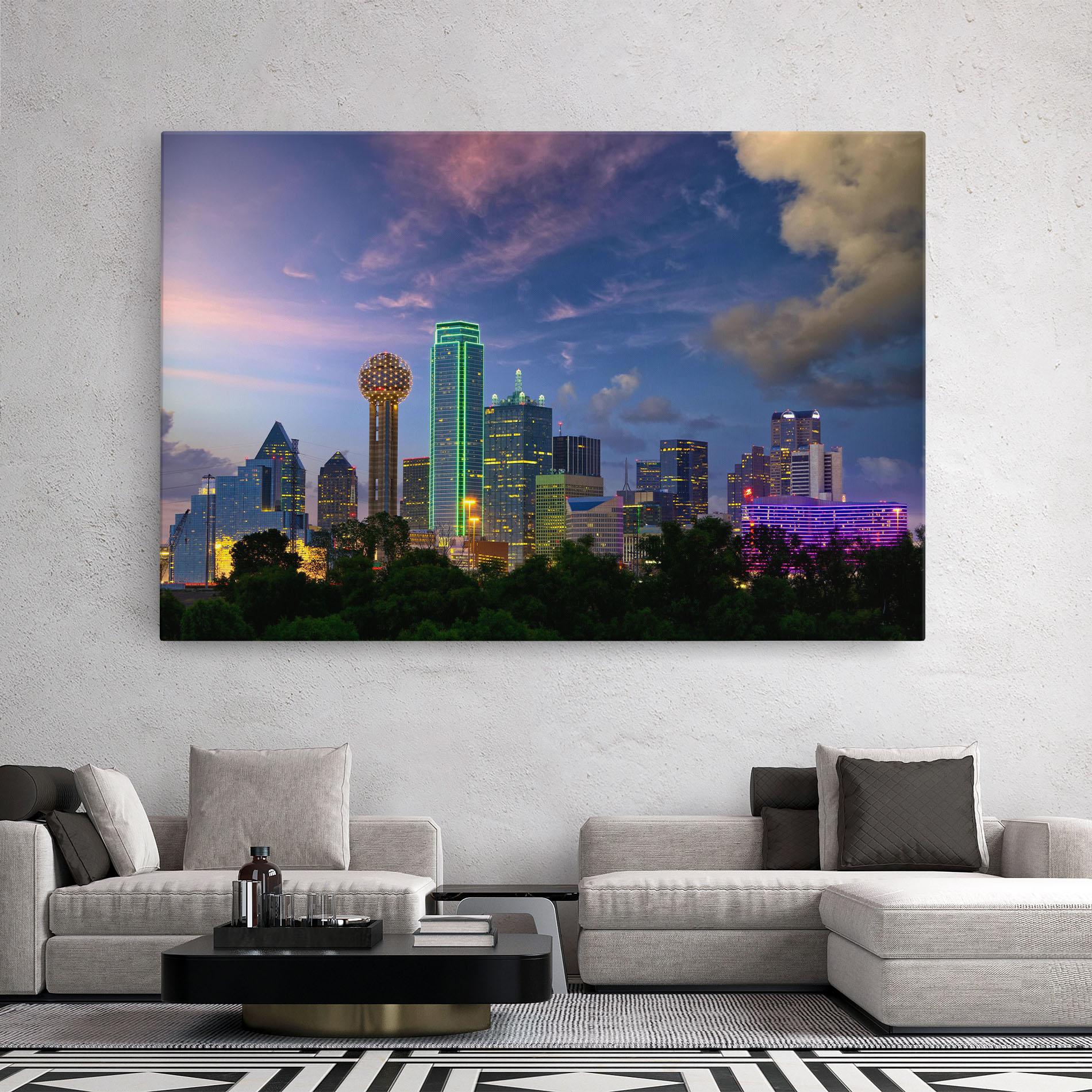 Tablou Canvas Dallas Dusk mockup 2