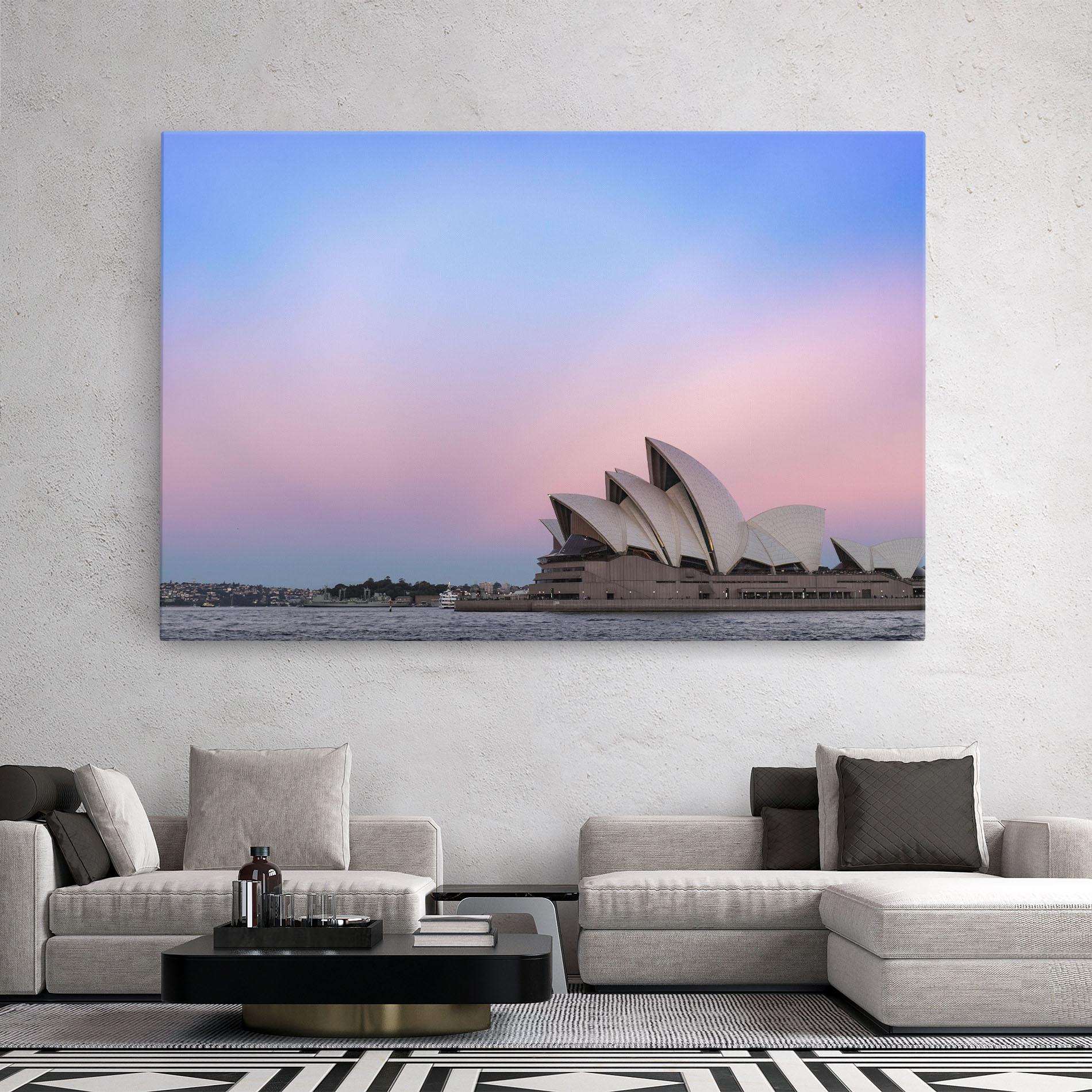 Tablou Canvas Sydney Purple Sky mockup 2
