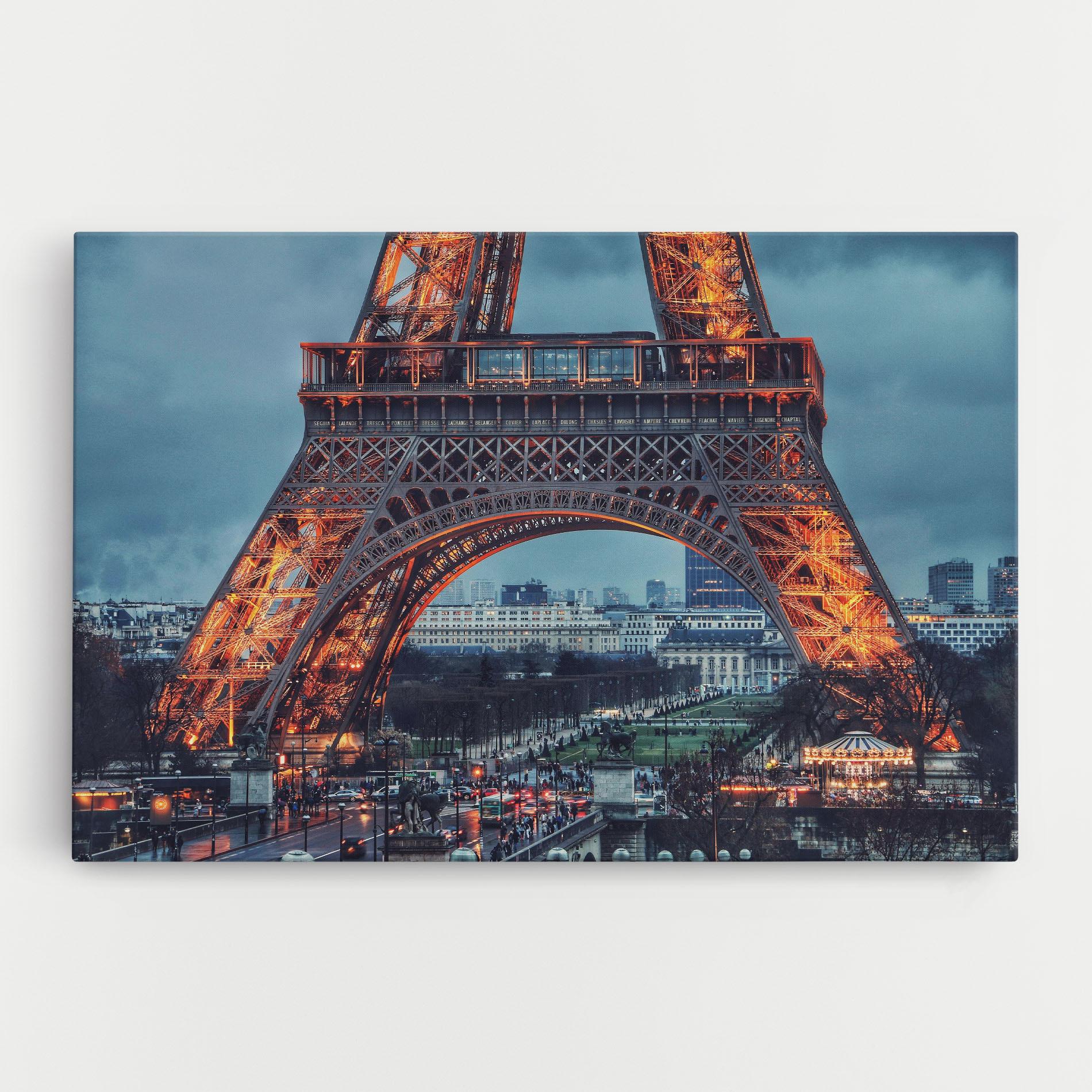 Tablou Canvas Eiffel Tower Lights mockup 0