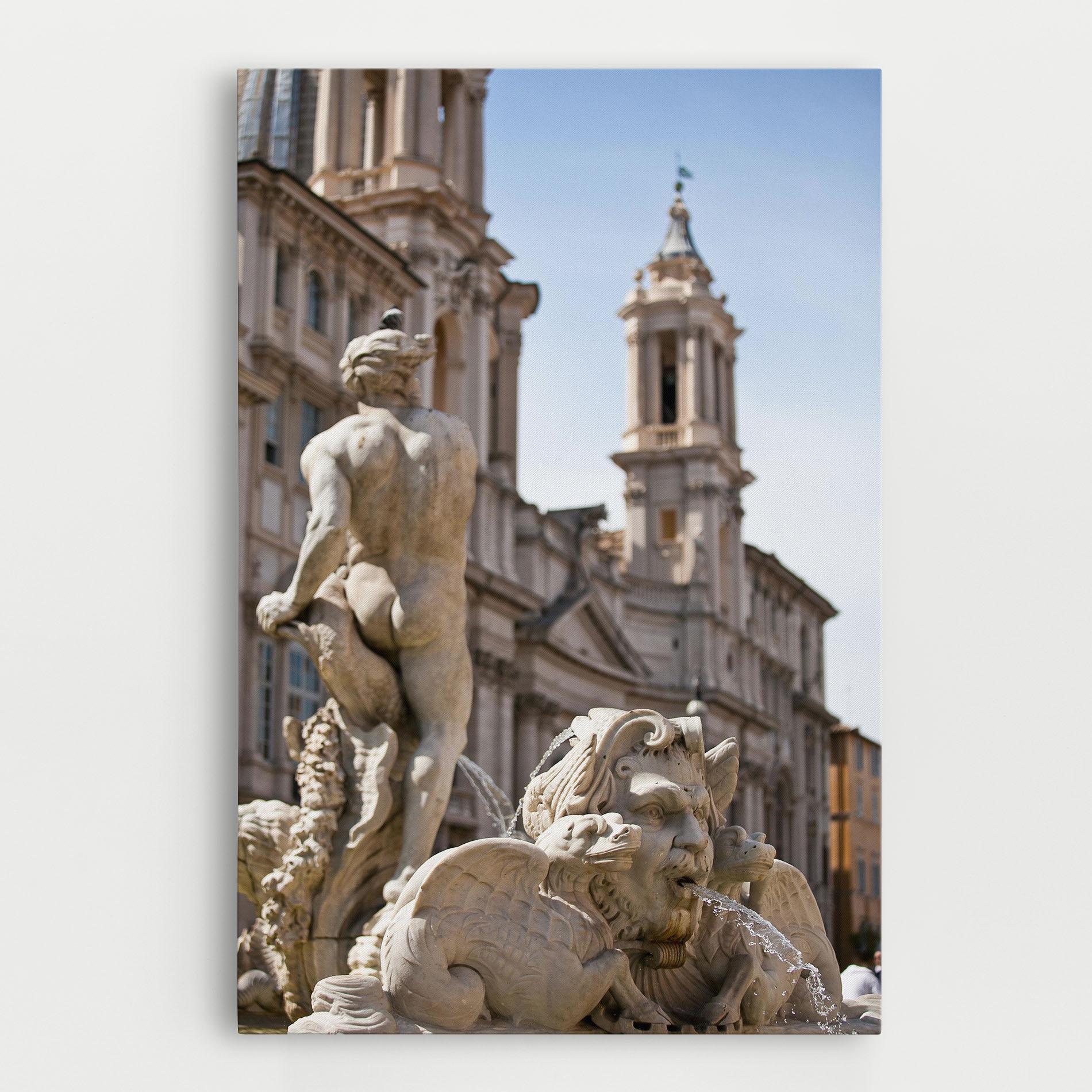 Tablou Canvas Baroque Statue Italy mockup 0