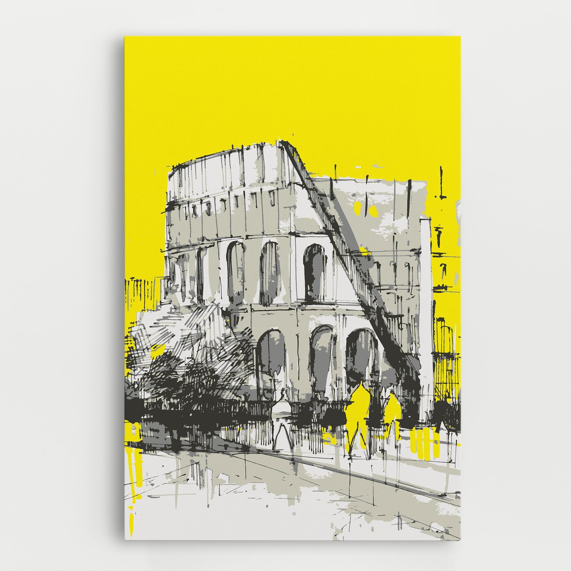 Yellow Colosseum mockup 0