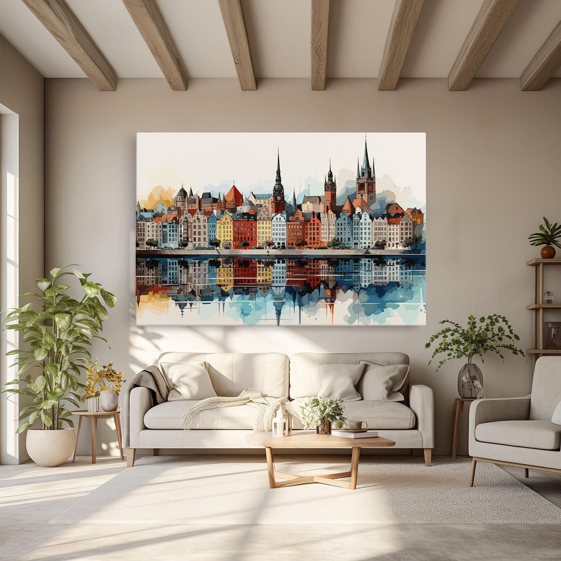 Tablou Canvas German Buildings mockup 6