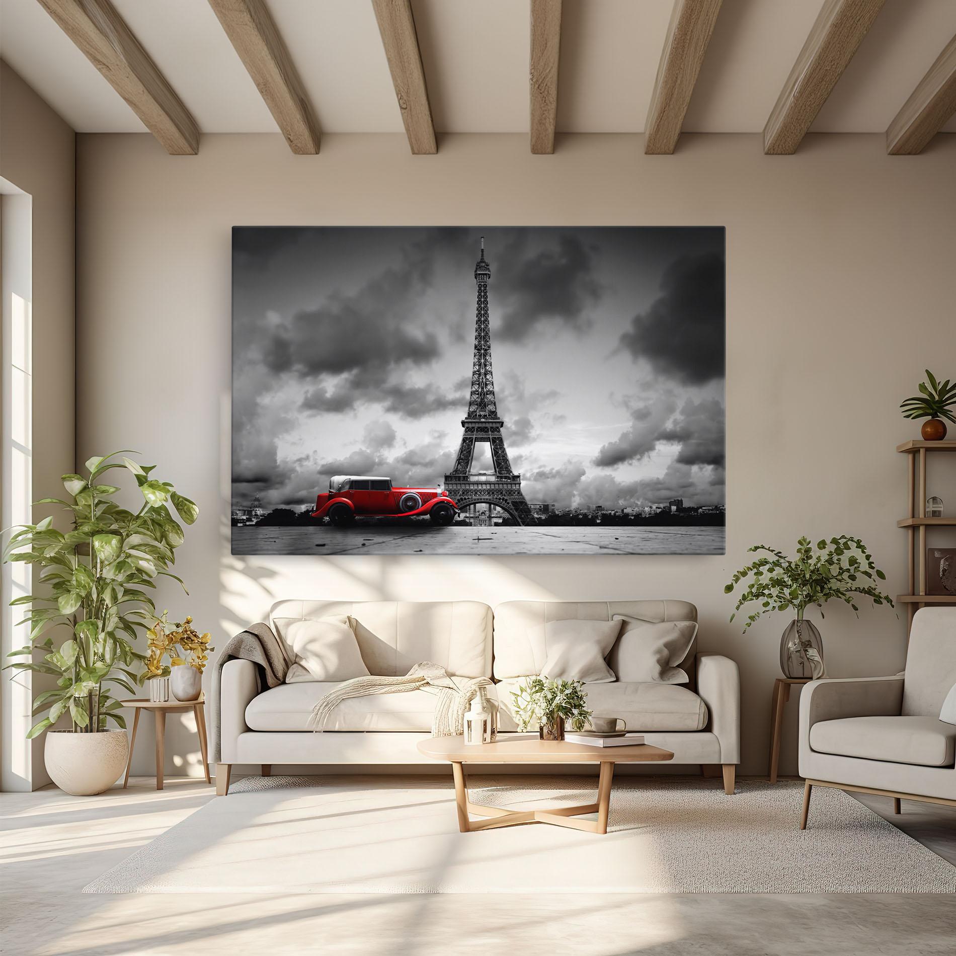 Tablou Canvas Vintage Paris mockup 6
