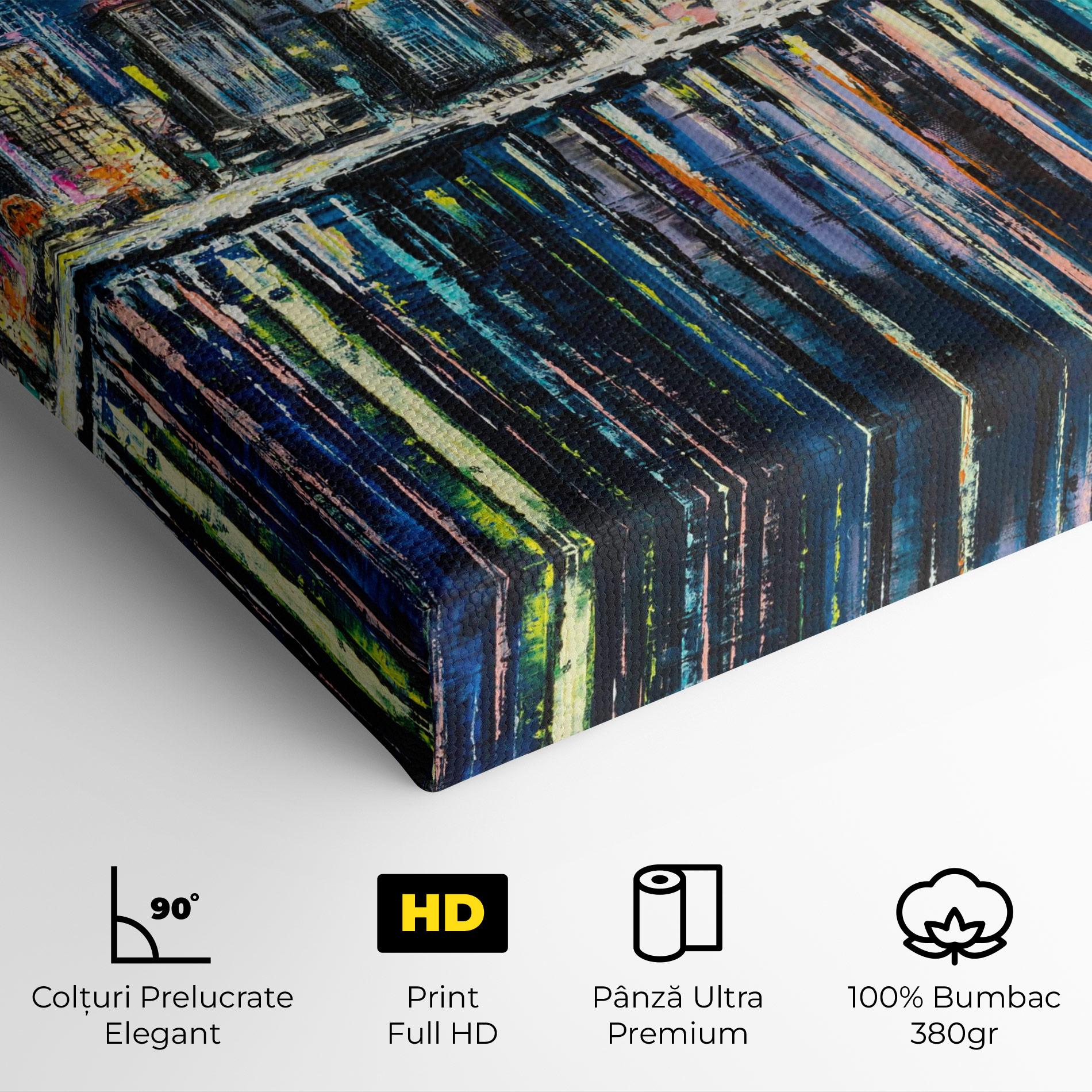 Tablou Canvas Night Cityscape mockup 4