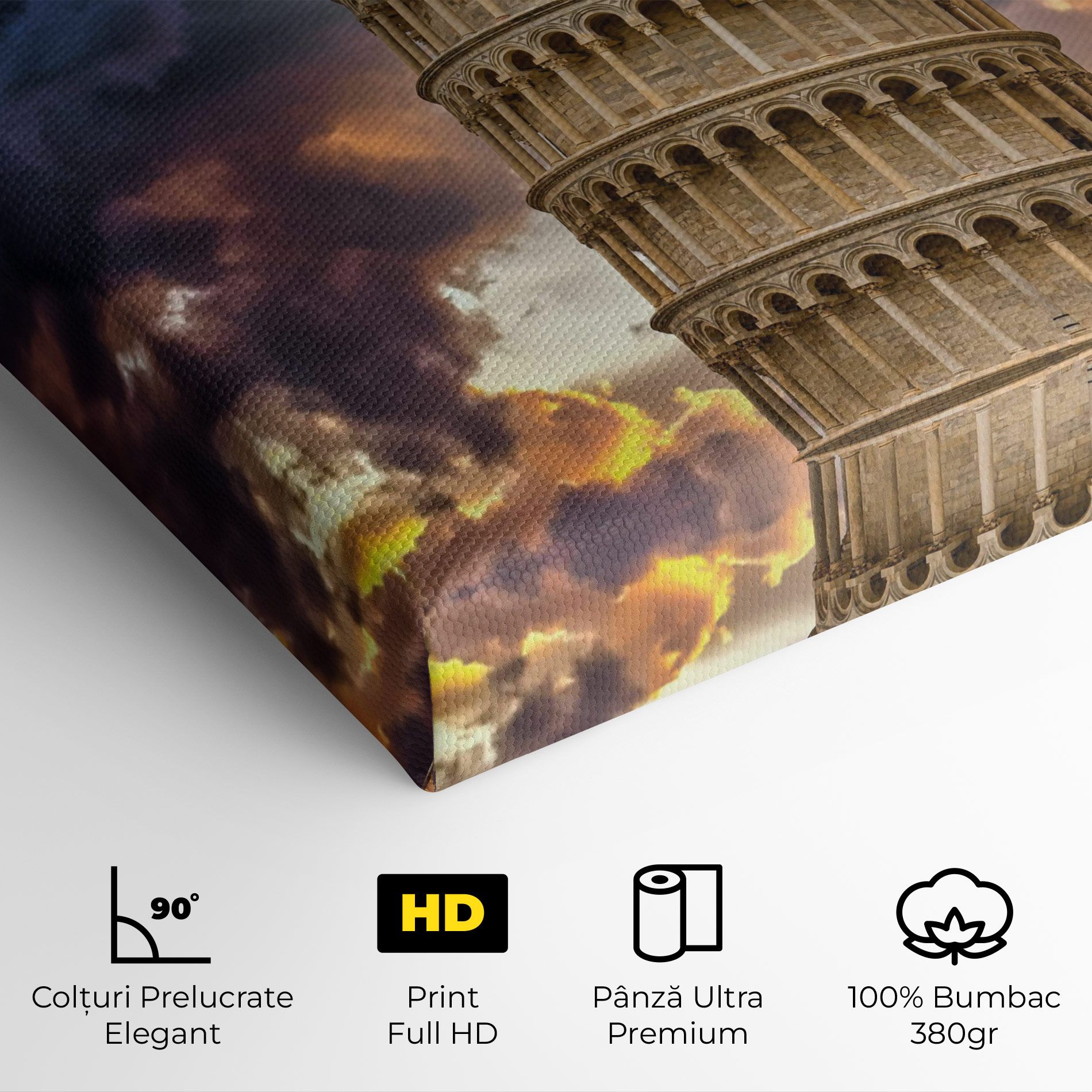 Tower Of Pisa Sunset mockup 4