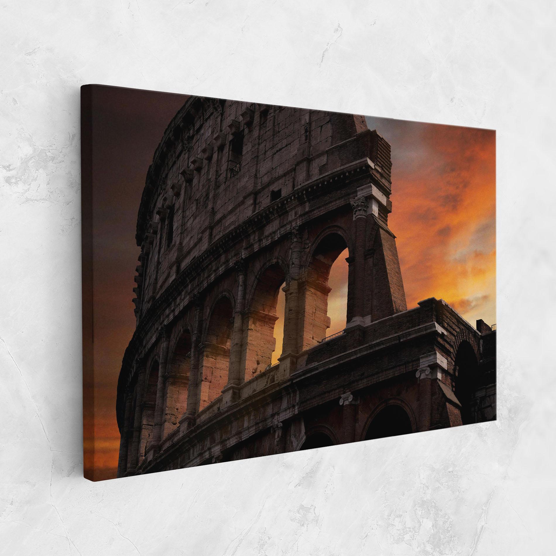 Tablou Canvas Colosseum Sunset mockup 1