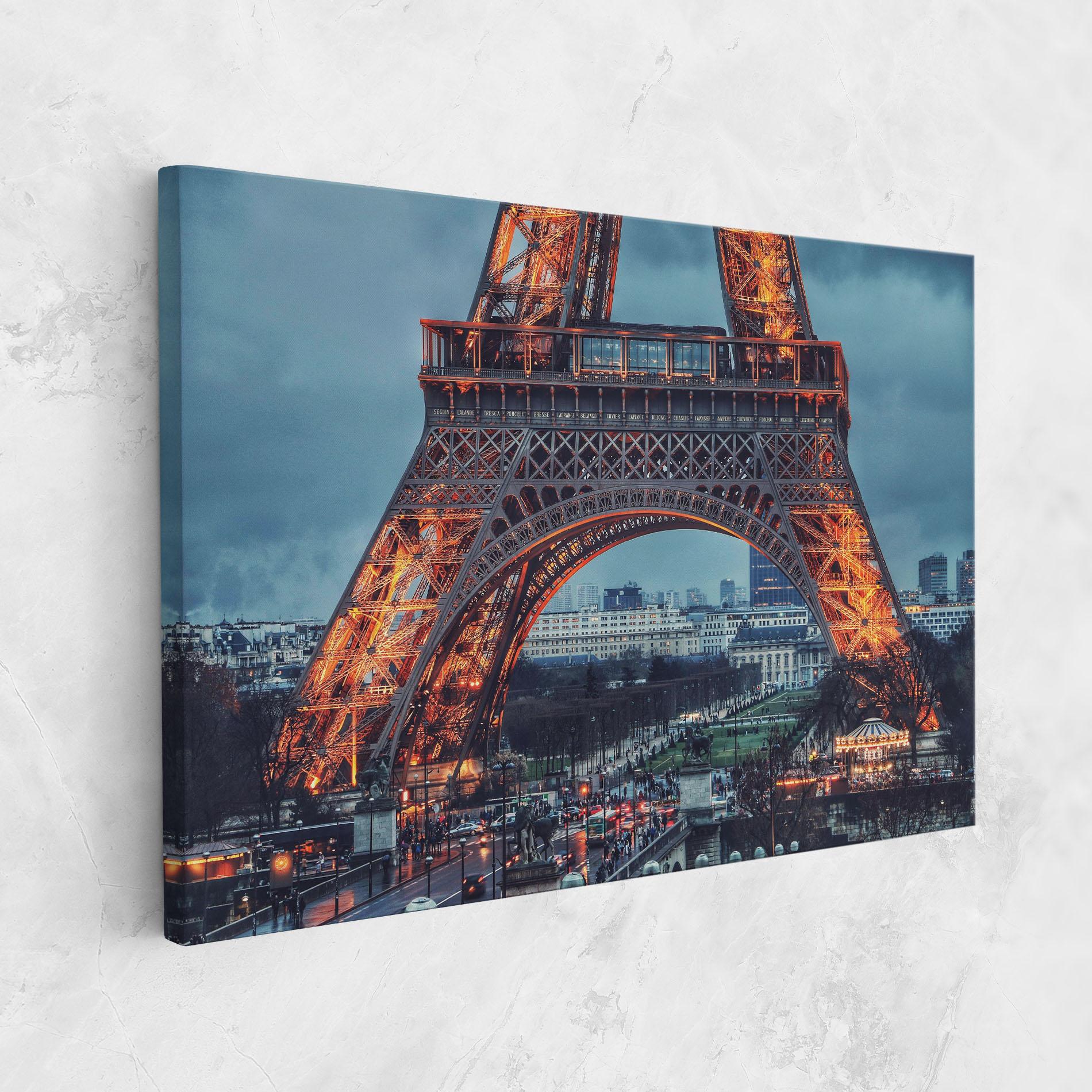 Tablou Canvas Eiffel Tower Lights mockup 1