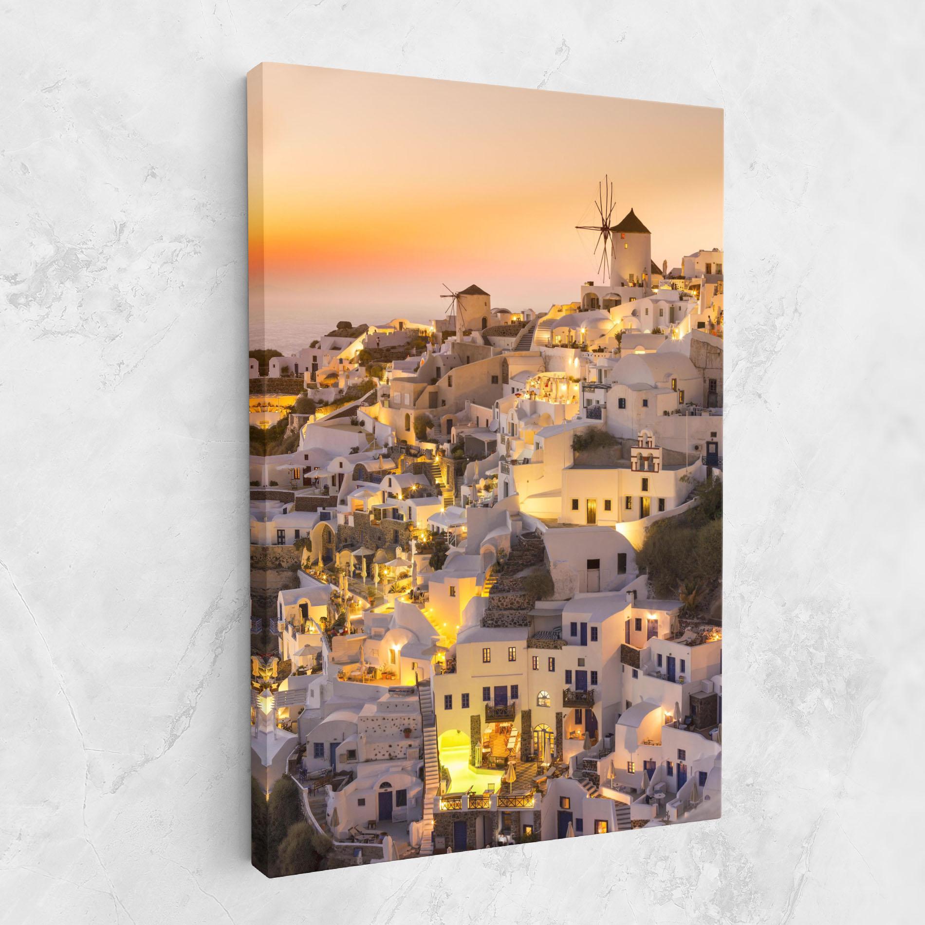Tablou Canvas Santorini Greece mockup 1