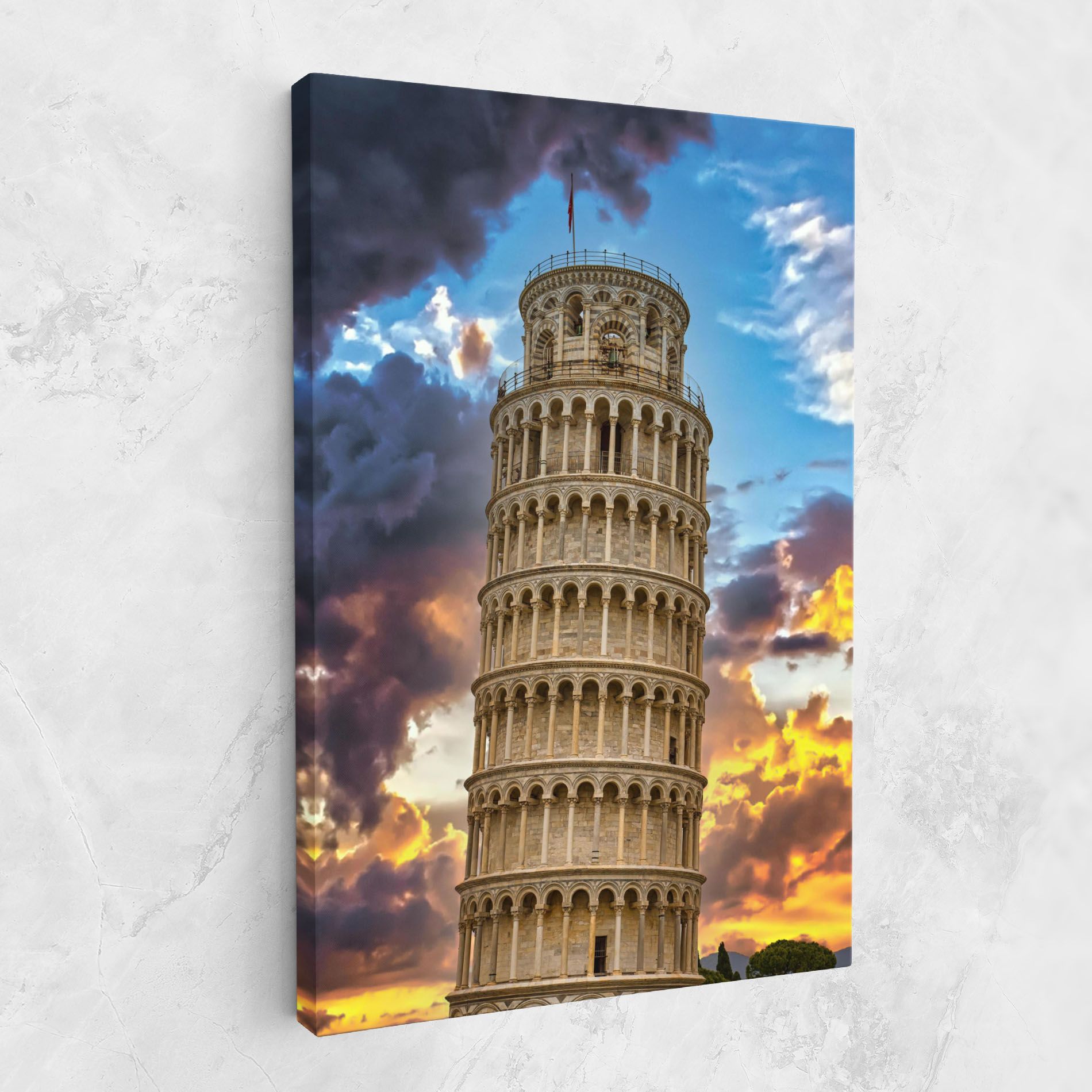 Tower Of Pisa Sunset mockup 1