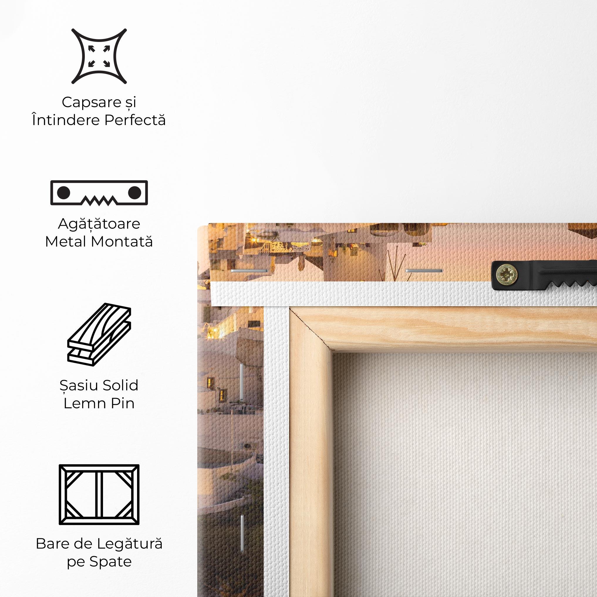 Tablou Canvas Santorini Greece mockup 5