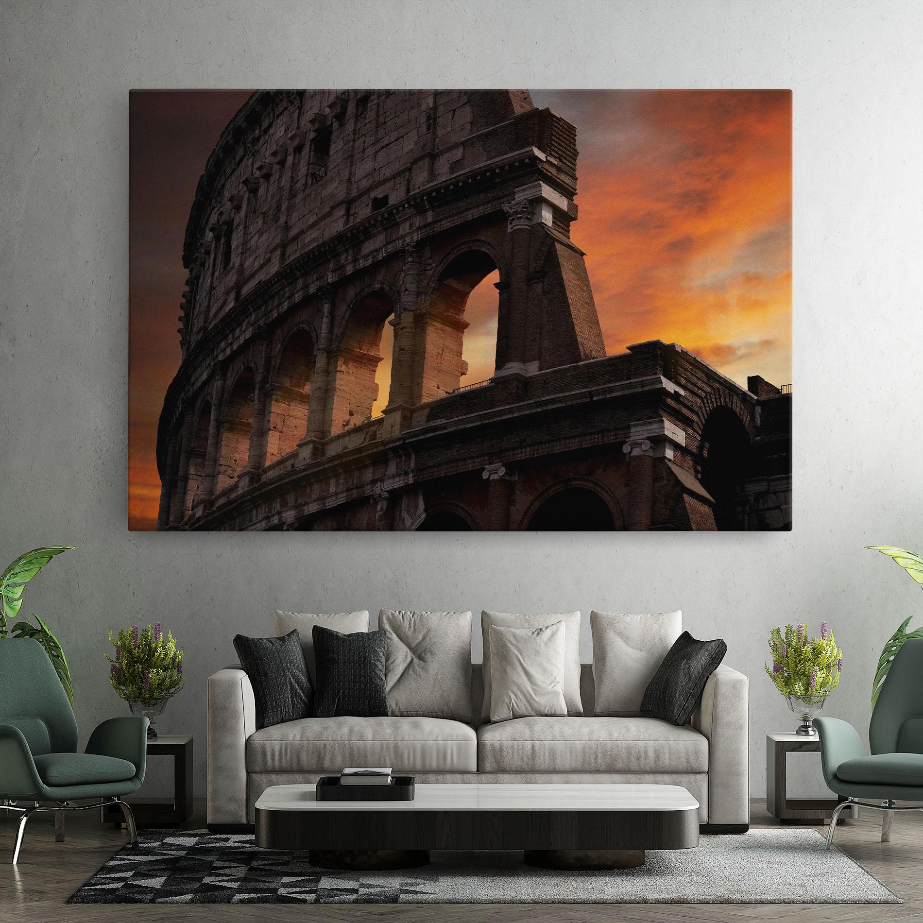 Tablou Canvas Colosseum Sunset mockup 7