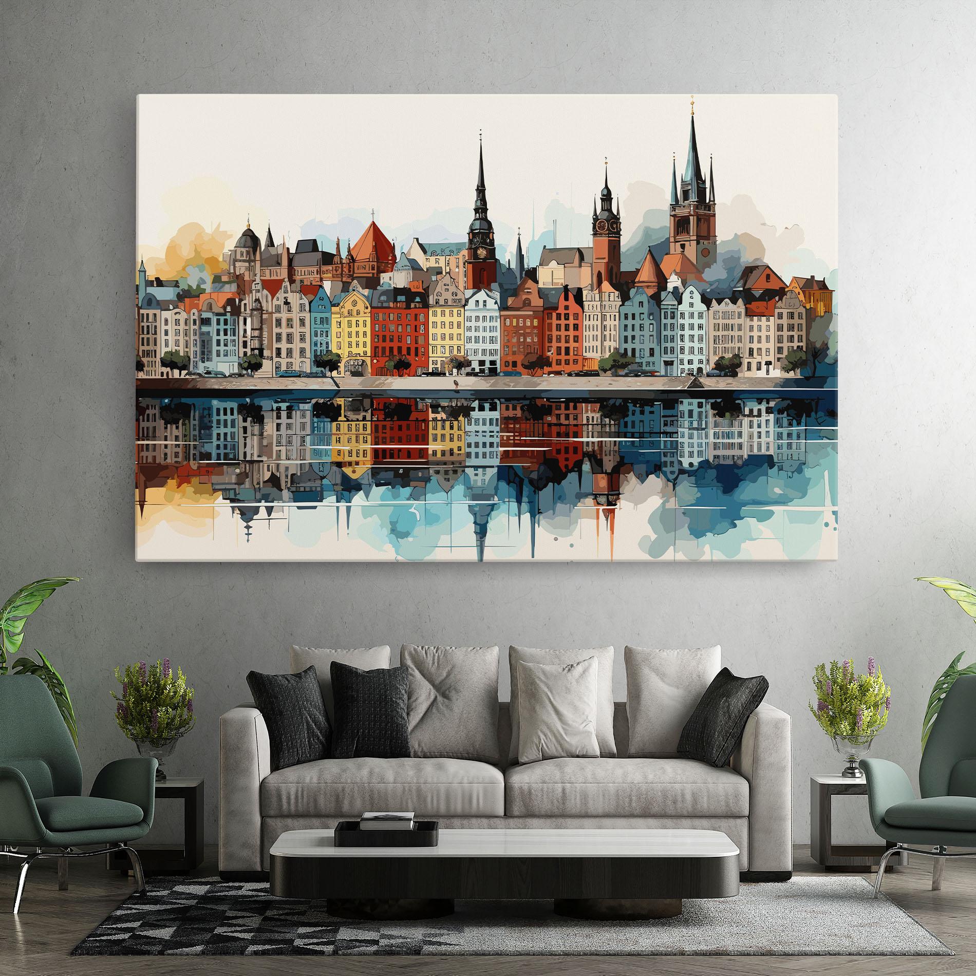Tablou Canvas German Buildings mockup 7